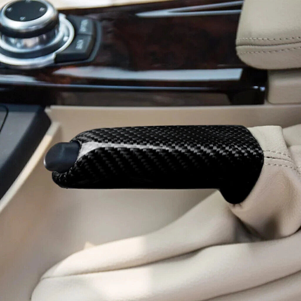 Carbon Fiber Handbrake Grip Trim Cover for BMW E46 E90 E92 E60 E39 F30 (2000-2019)