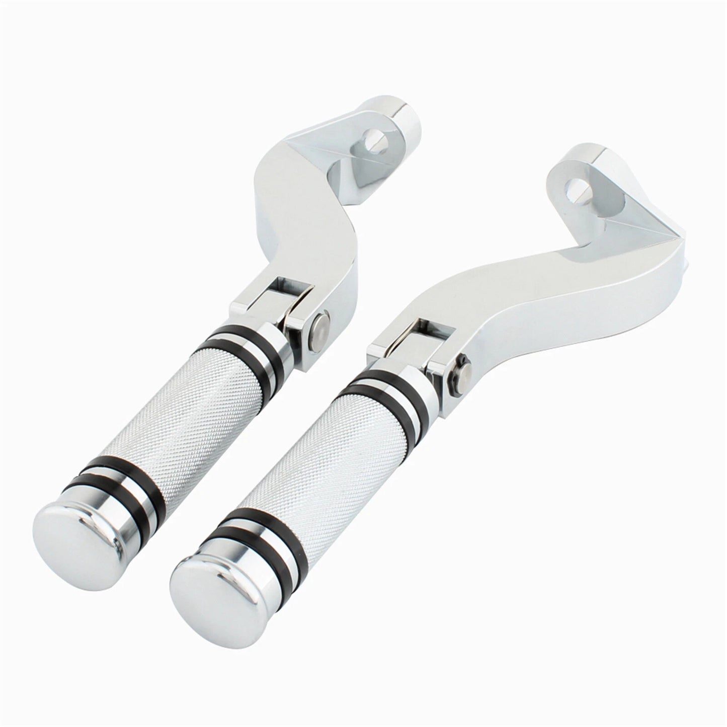 Chrome Rear Foot Pedals Bracket Mount Kit for Harley Davidson Touring (1993-2023)