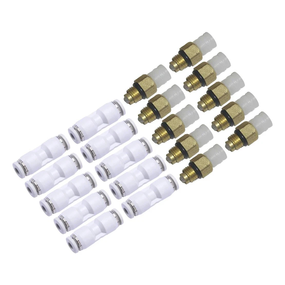 10 x Air Suspension Valves & 10 x Connectors for Mercedes W220 W164 (2000-2011)