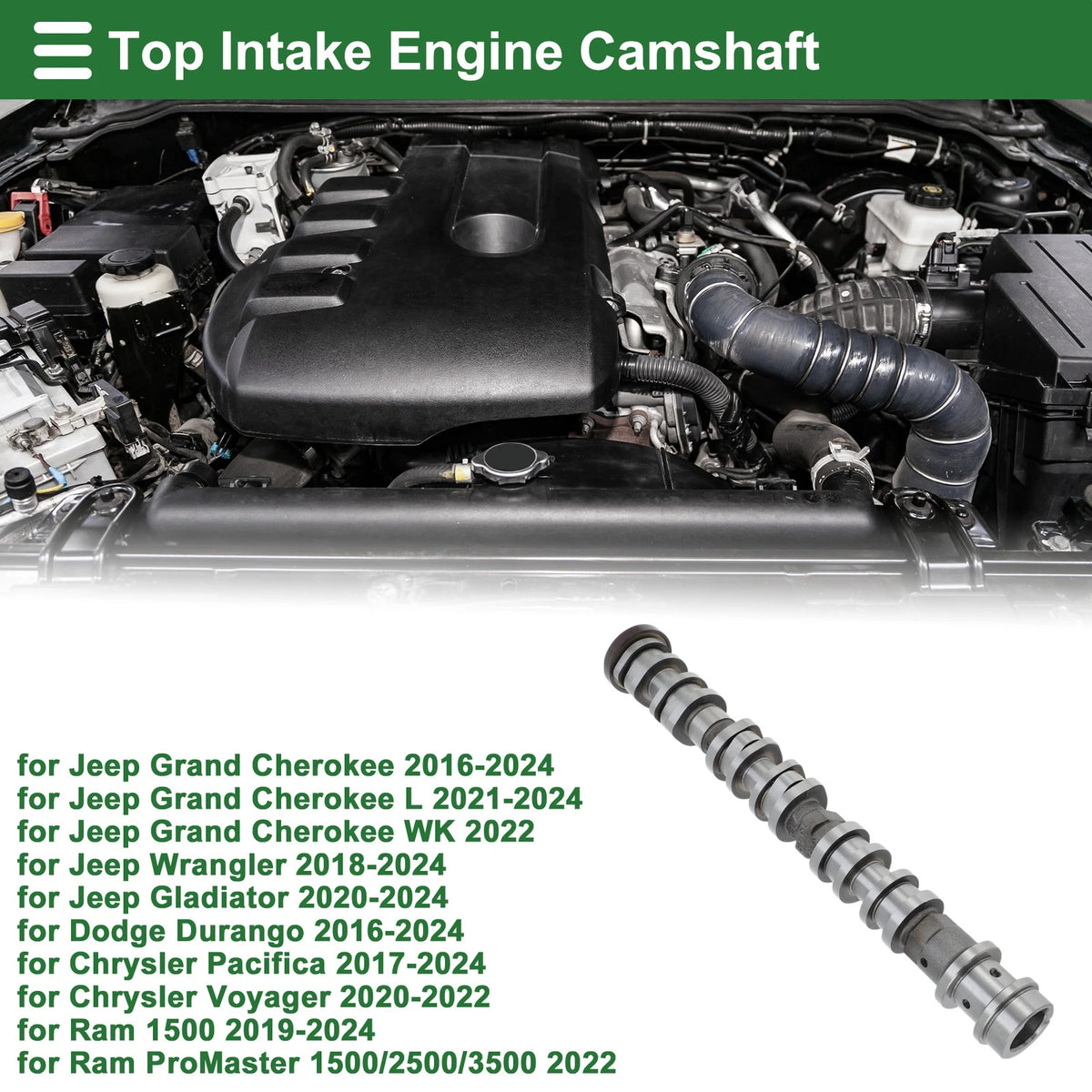 Air Intake Camshaft for Jeep Grand Cherokee (2016 - 2024)
