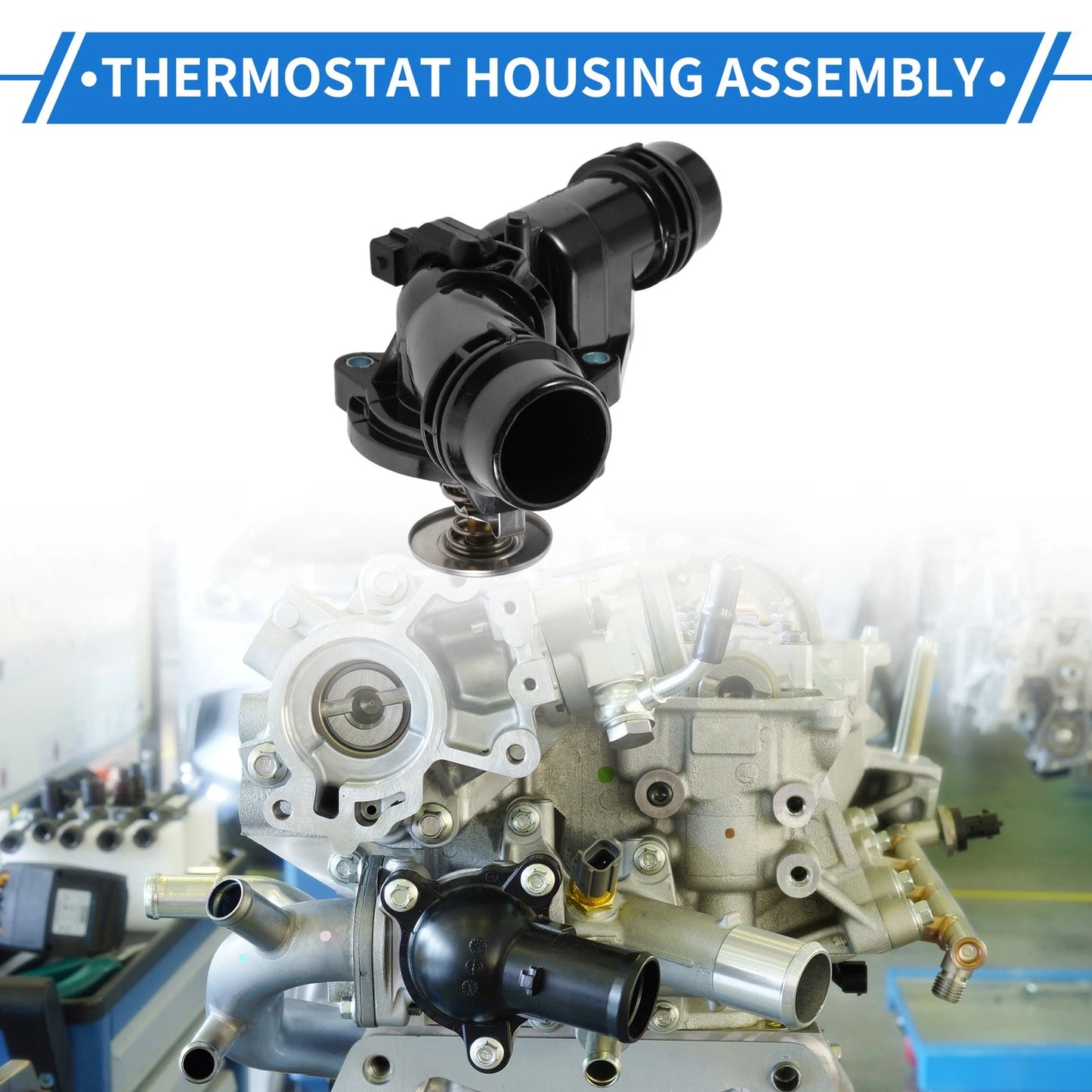 Thermostat Housing Assembly for BMW E46 323i 325i 328i 330i 525i (2000-2006)