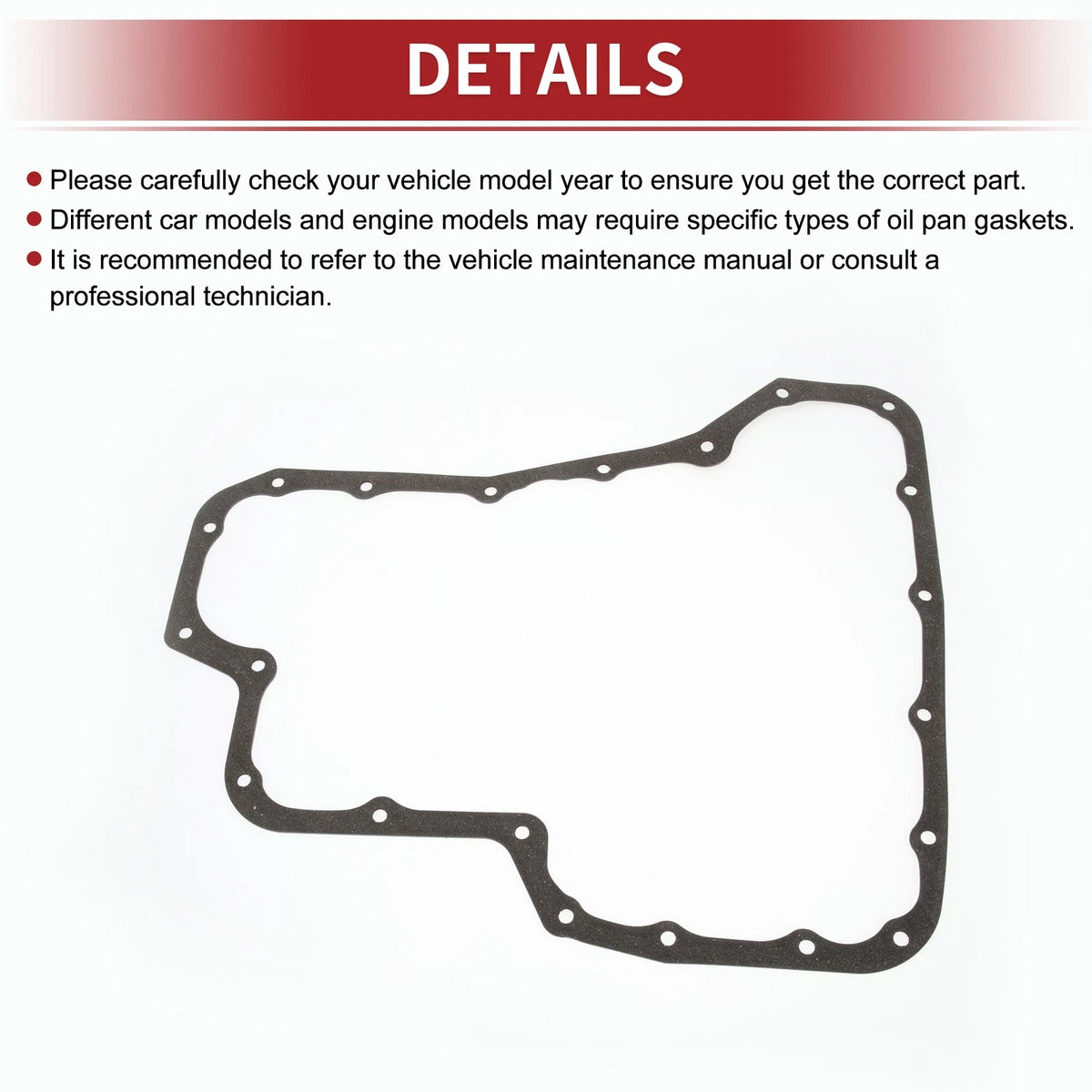 Oil Pan Gasket for Nissan Sentra, Versa (1991-2006, 2009-2011)