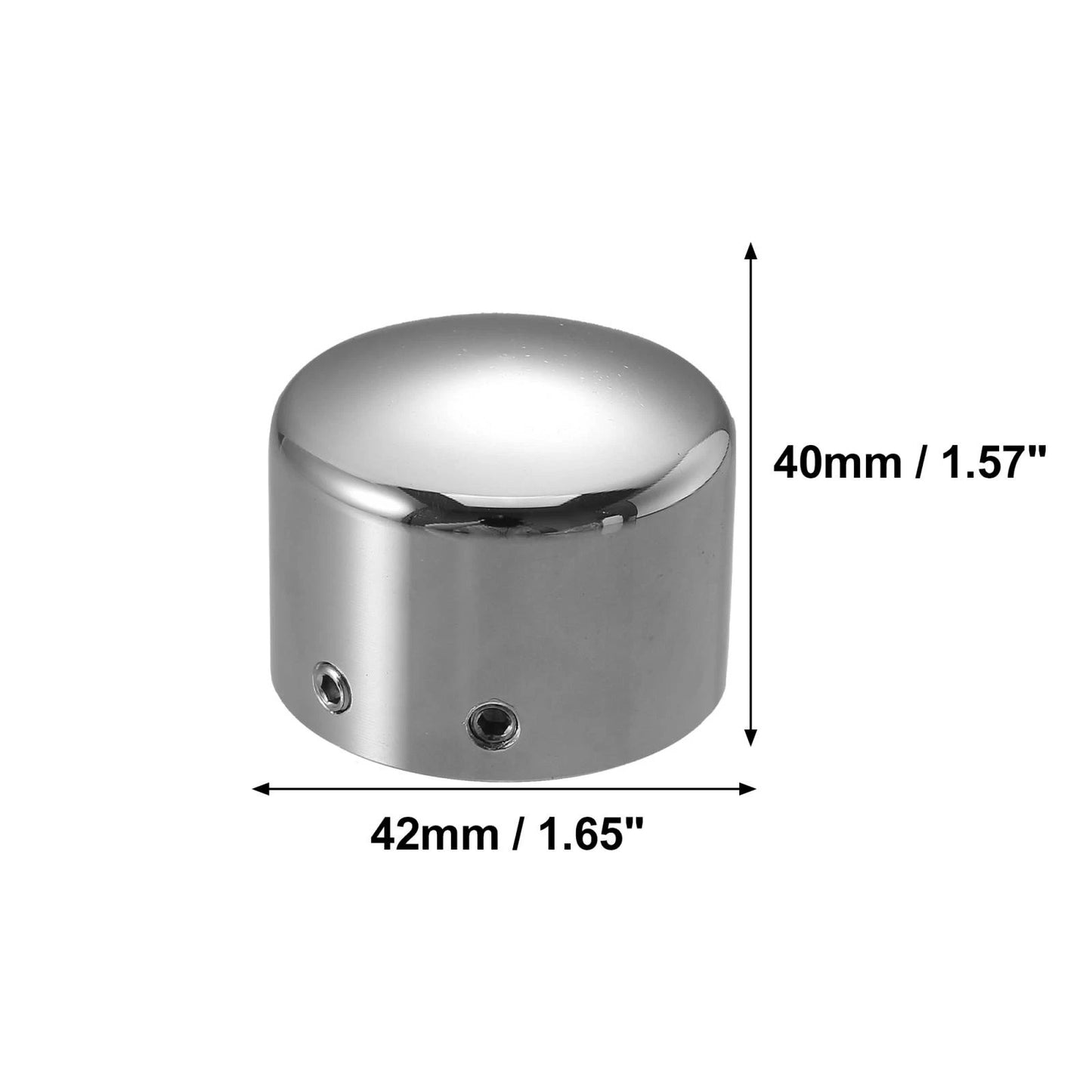 2 x Motorcycle Front Axle Nut Cover Axle Cap for Harley-Davidson
