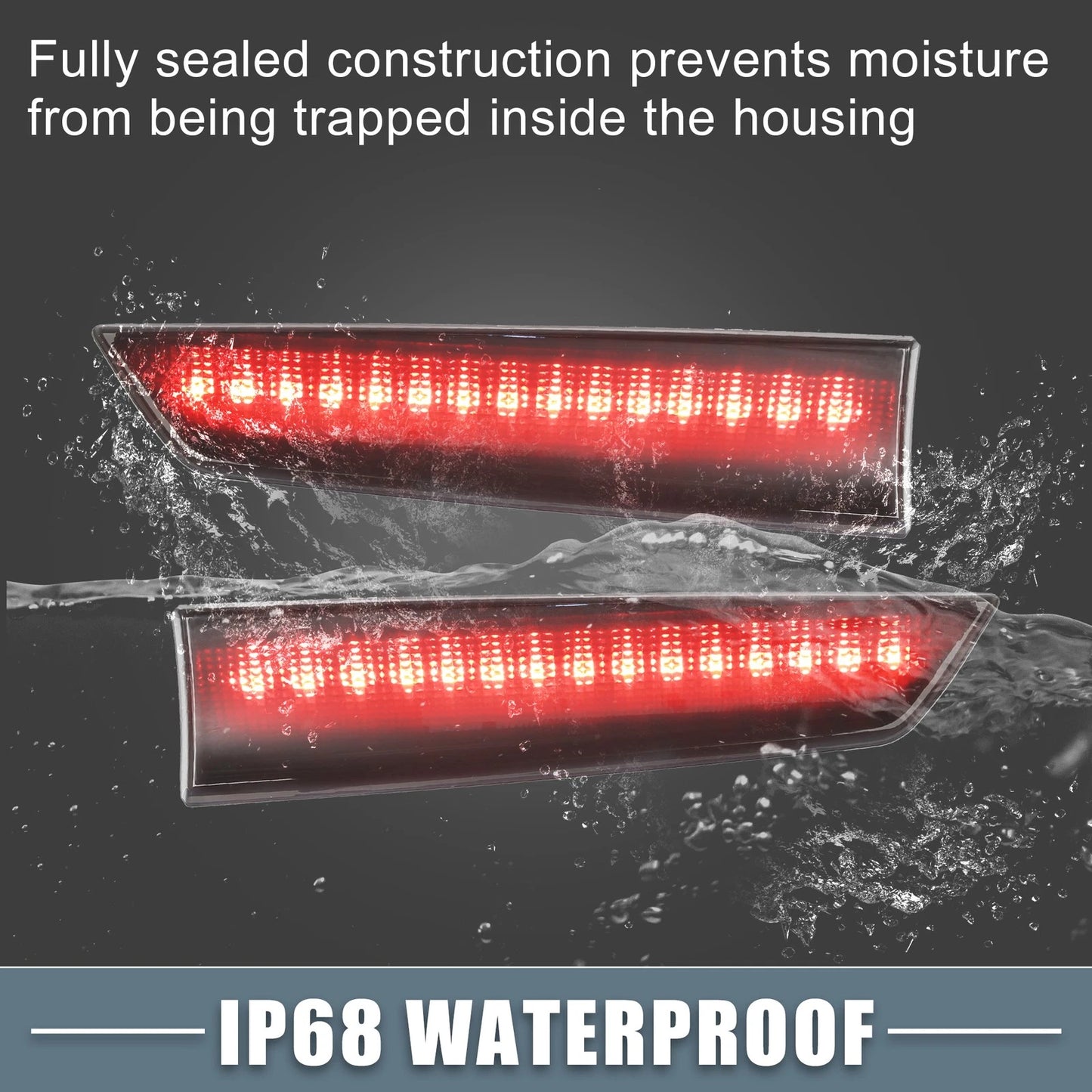 Tail High Mount Brake Stop Light for Ford - Smoked Color 1 Pair