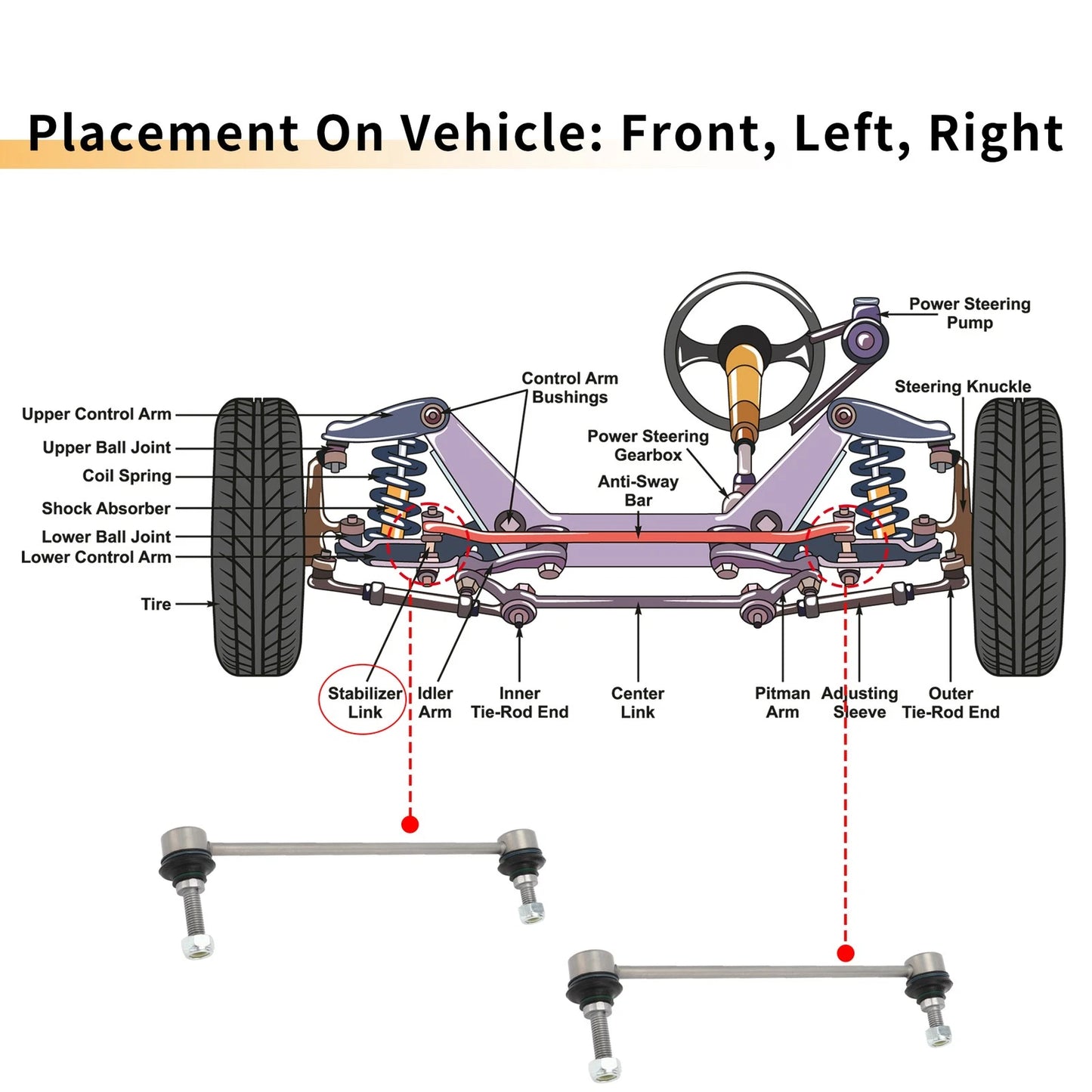 Front Sway Bar Links for Mini Cooper (2002-2008)