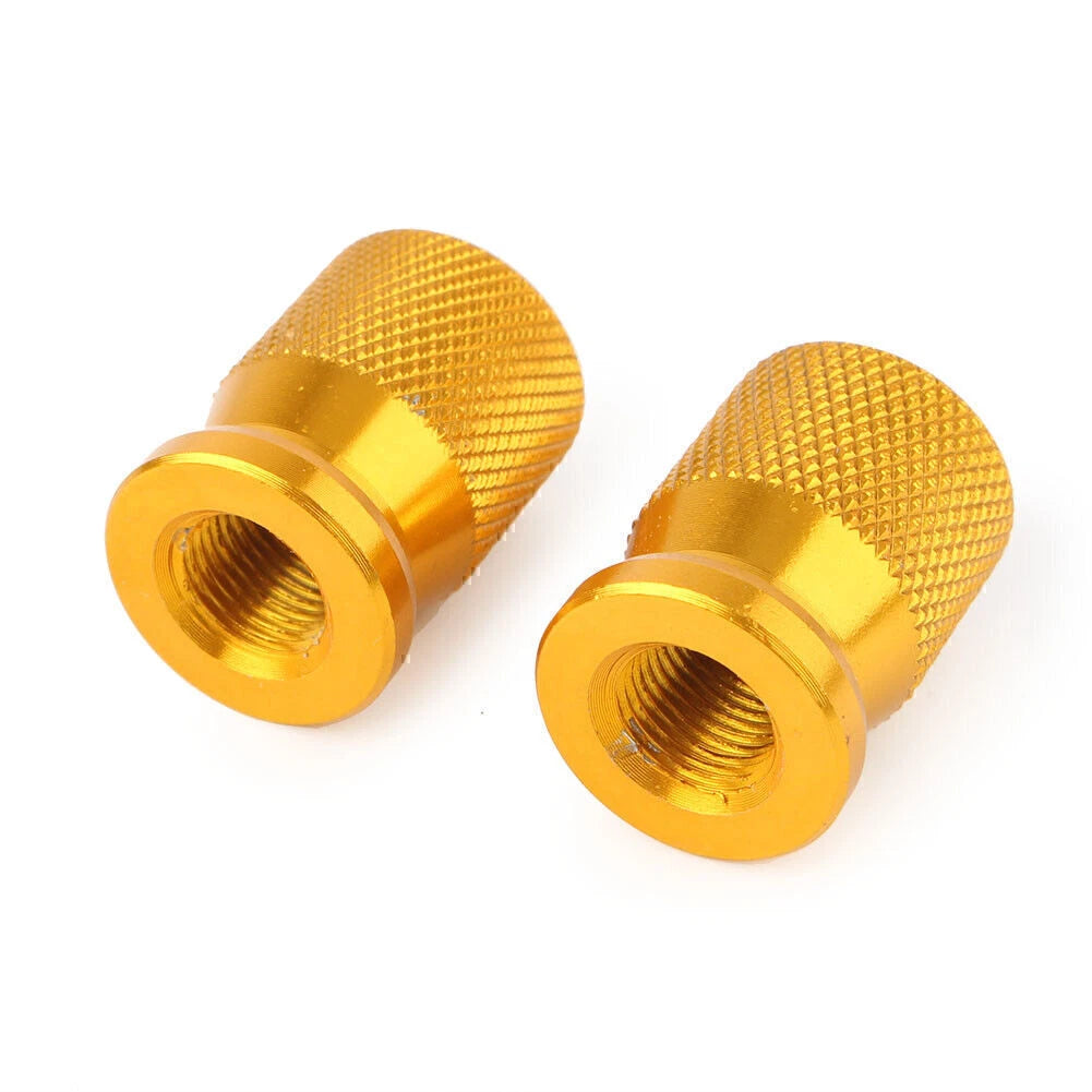 Gold Universal Tyre Air Valve Caps for Car Truck Motorcycle Bike