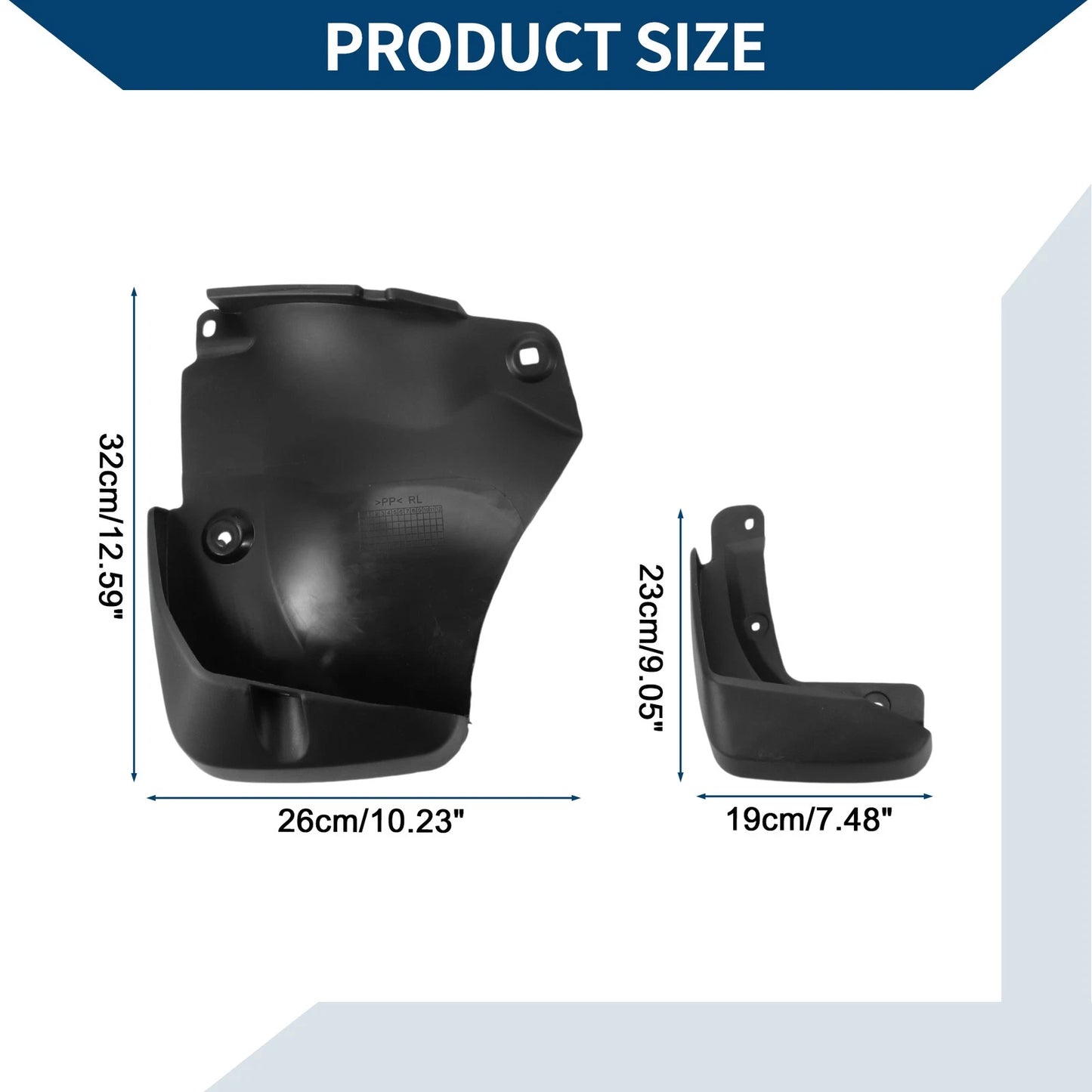 Mud Flaps Splash Guards 2 x Front & Rear for Honda BRV (2015-2021)