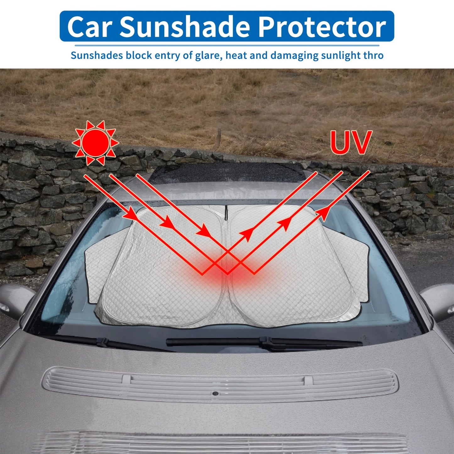 Aluminum Film Foldable Window Cover for Toyota Alphard/Vellfire (2015-2020)