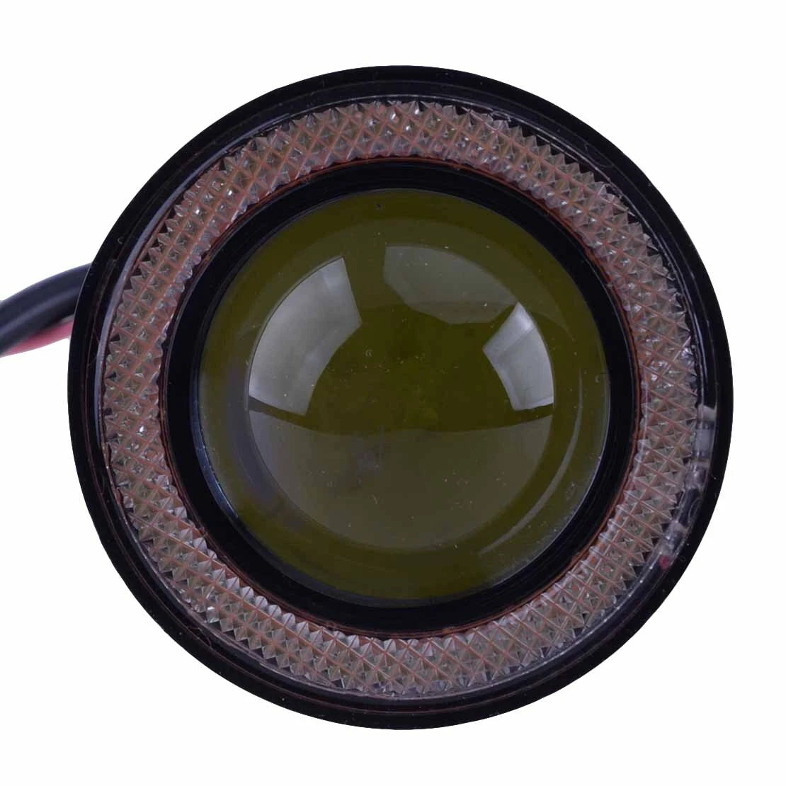 2.5" COB White LED Fog Light Projector Pink Angel Eyes Halo Ring for Car