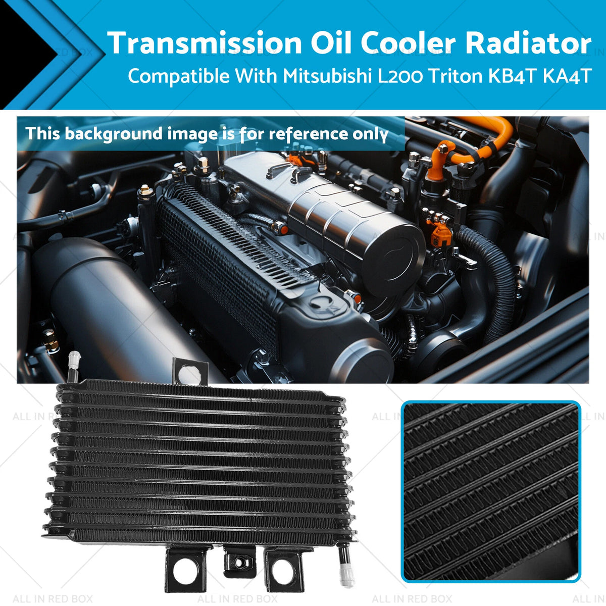 Transmission Oil Cooler Radiator for Mitsubishi L200 Triton (2006-2015)