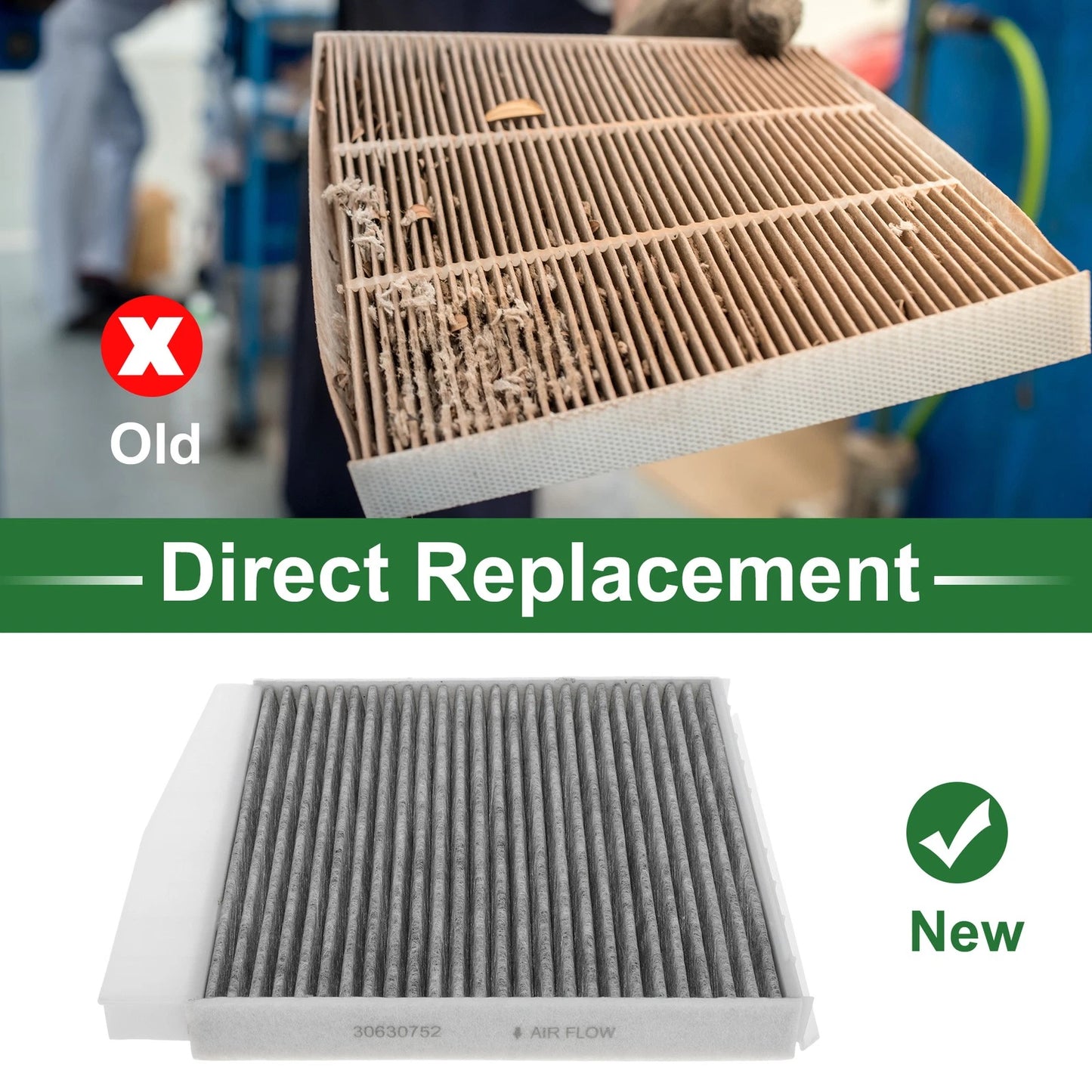 Cabin Air Filter for Volvo S60 I (2000-2010) 1 Pc