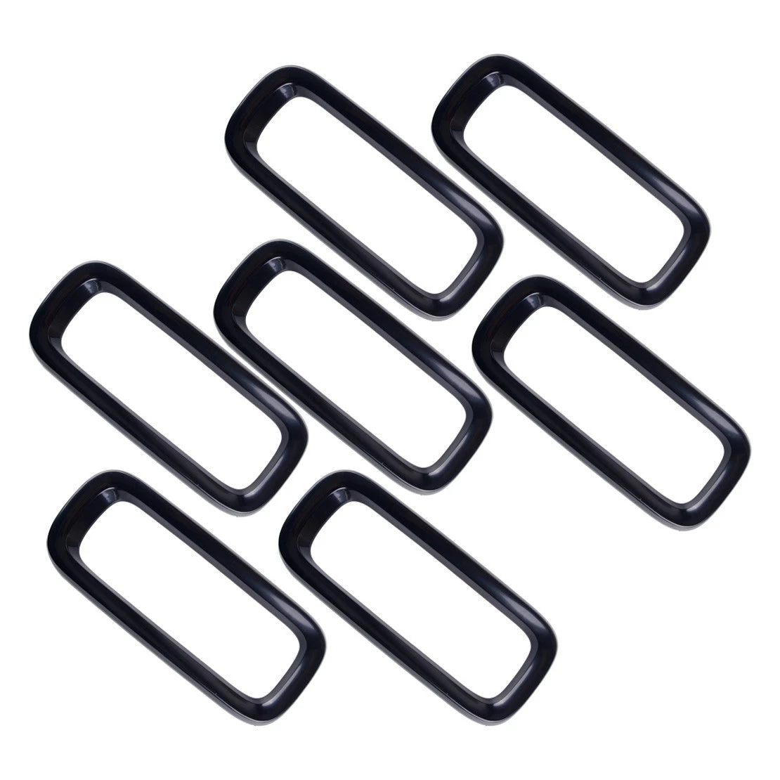 7x Front Grille Vent Trim Insert Cover Rings for Jeep Renegade (2015-2018)