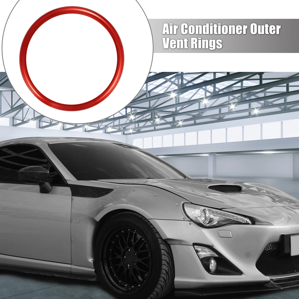 2 x Air Conditioning Outer Vent Rings Trim Covers for Toyota Subaru (N/A)