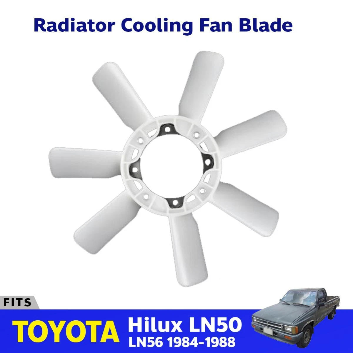 Fan Blade Radiator Cooling Fits Toyota Hilux LN50 LN56 1984-88 Hiace LH112 D06