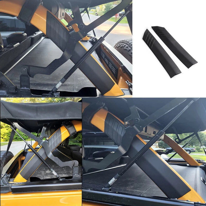 Black Pillar Roll Bar Cover Protector for Bronco 4-Door Accessories (2021-2022)