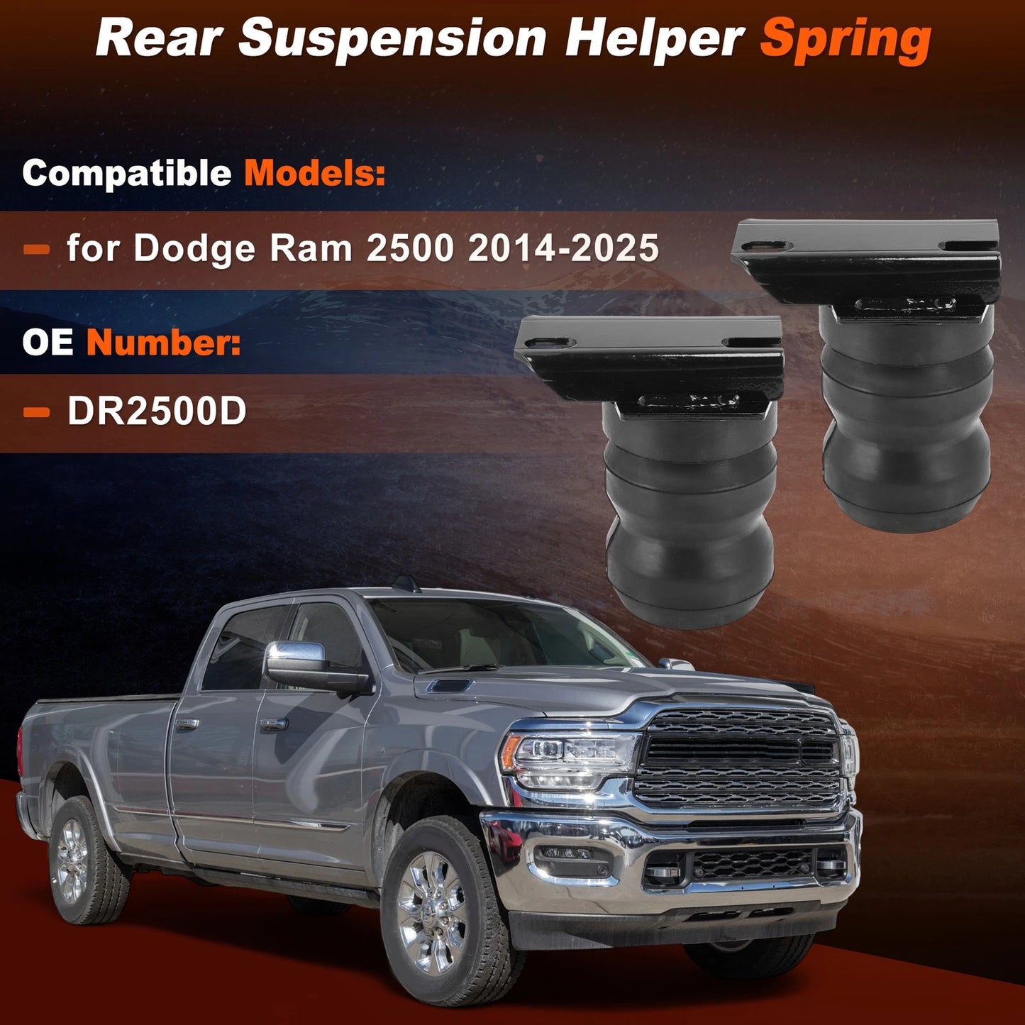 Rear Suspension Helper Spring Kit for Dodge Ram 2500 (2014 - 2025)
