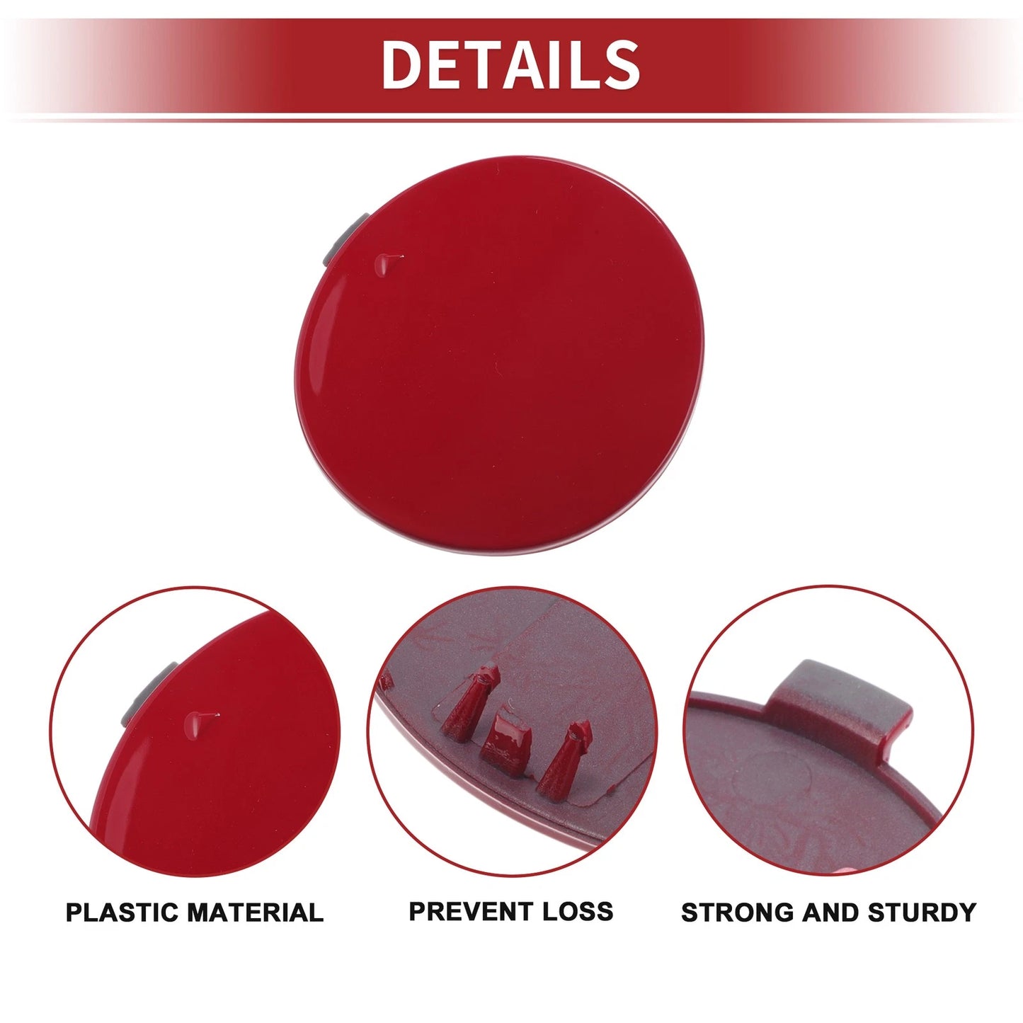 Front Car Bumper Tow Hook Cover for BMW X6 F16 M-SPORT (2015-2019) Red