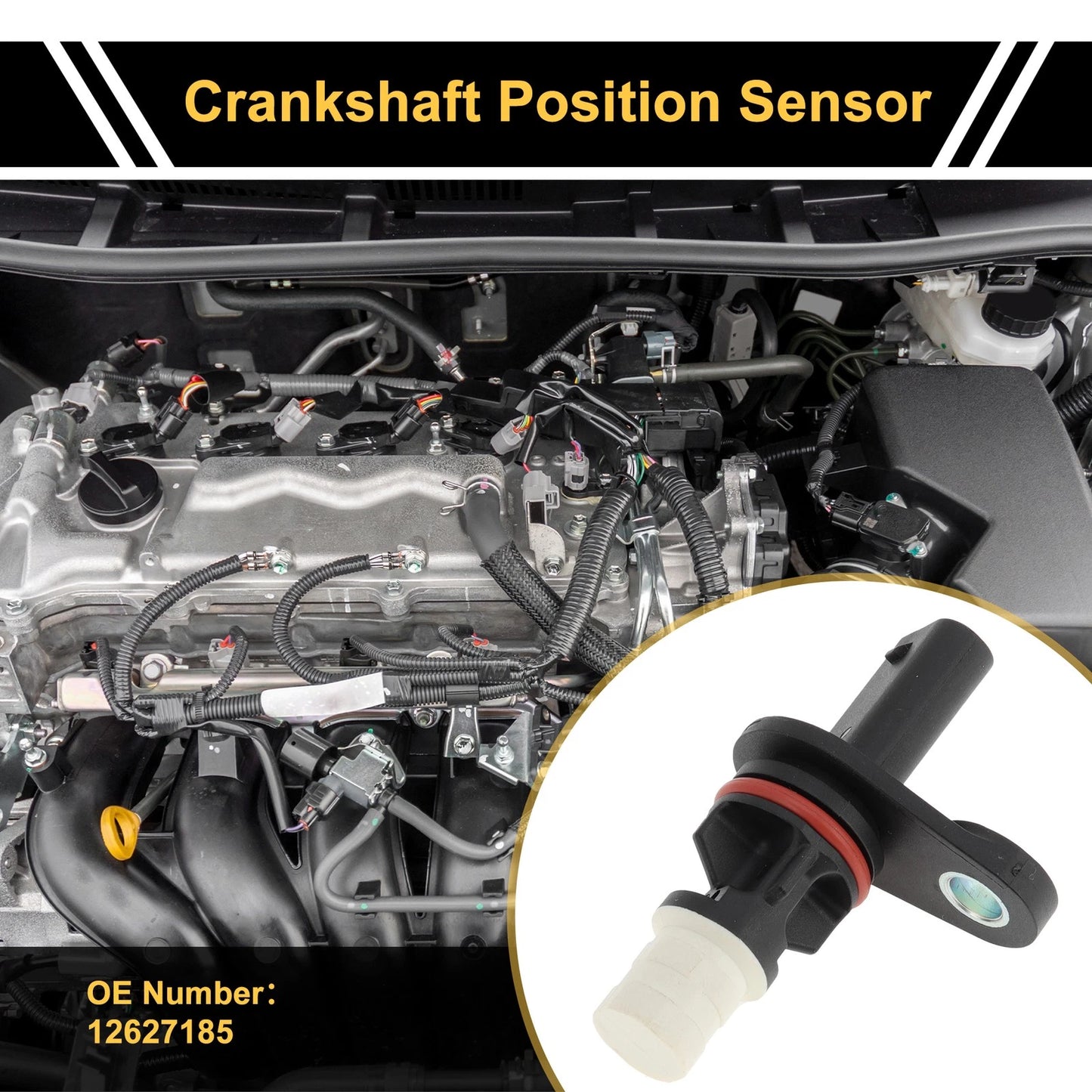 1 Pc Crankshaft Position Sensor for Chevrolet Impala 2.5L (2016 - 2019)