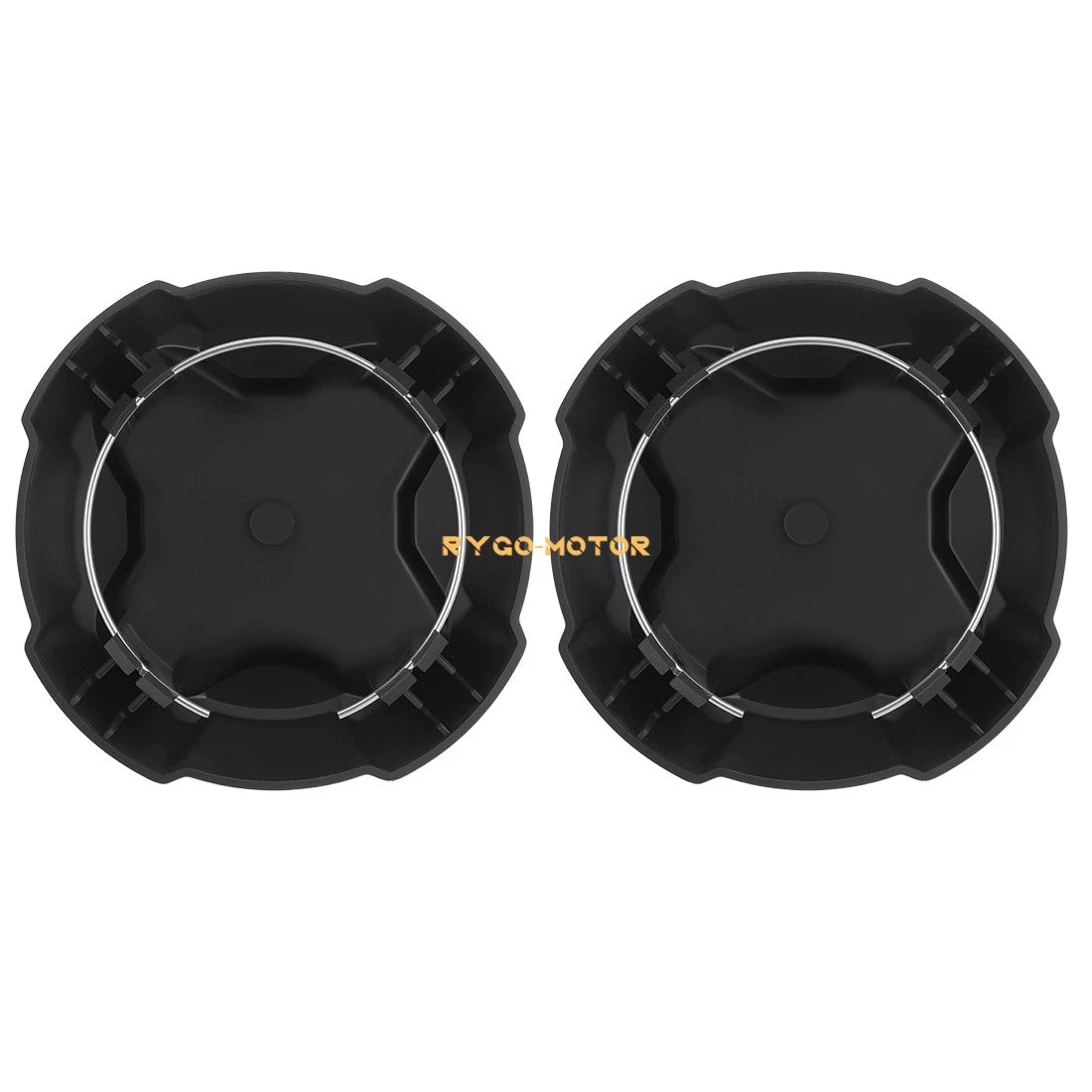 2 x Matte Black Rim Caps for Polaris Ranger 570 Crew SP (2022–2025)