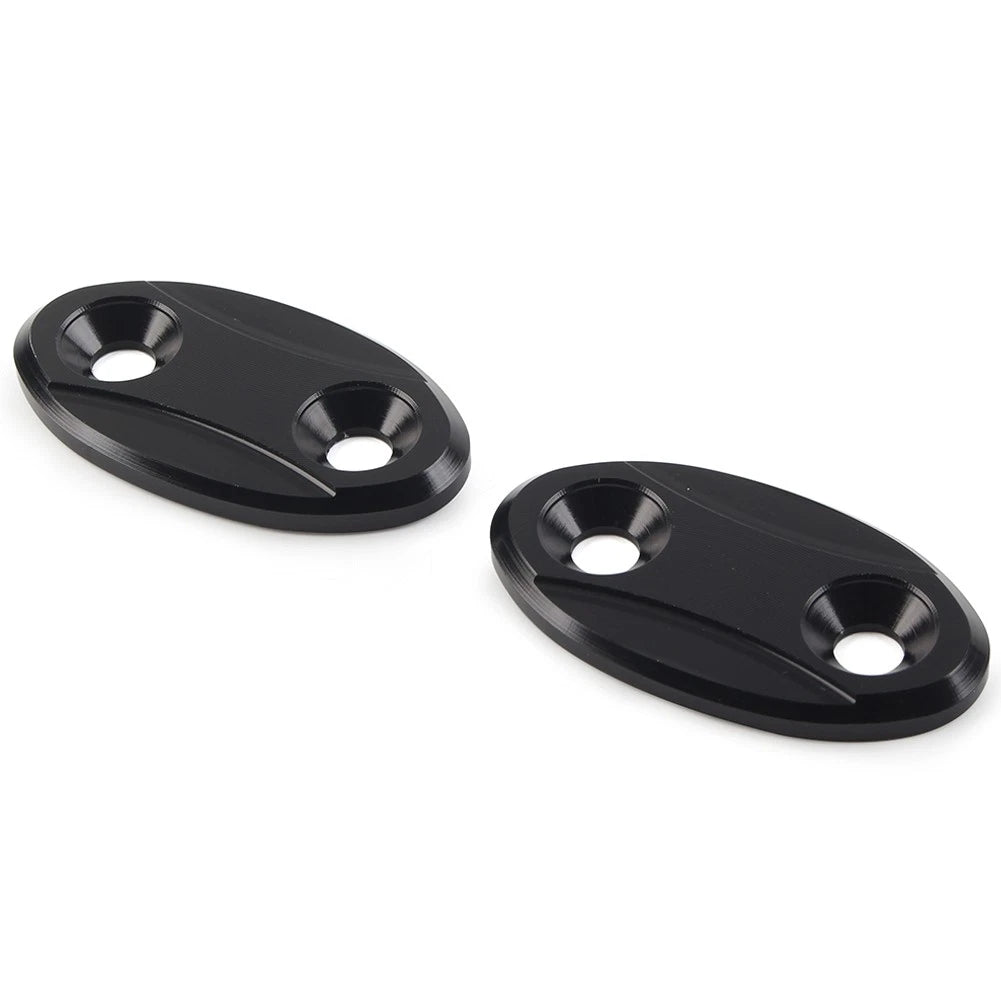 Rearview Mirror Block Off Base Plates Cover for BMW S1000RR (2009-2018) Black