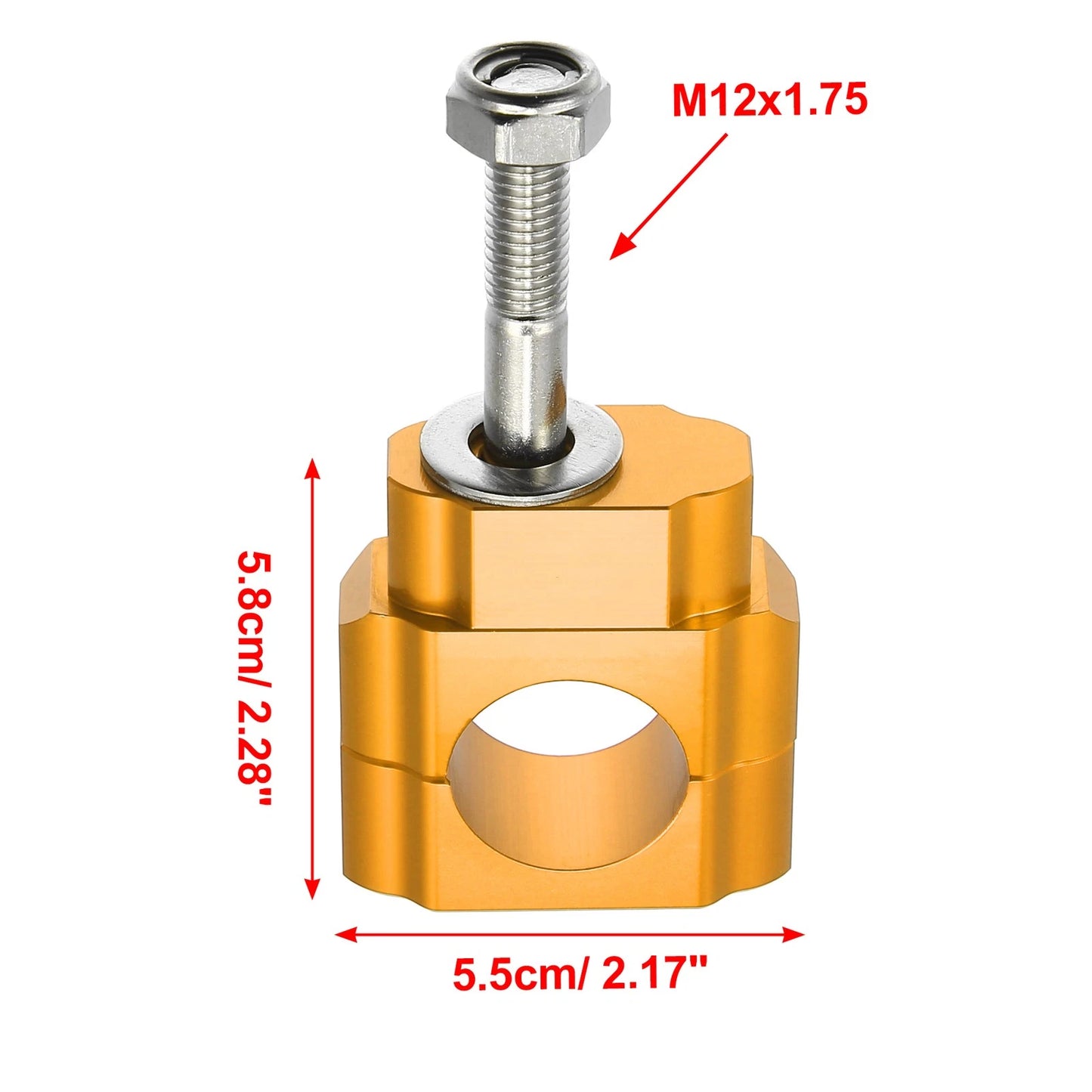 2 x Handlebar Bracket Clamps Fit 1-1/8" 28mm Bar for Motorcycle