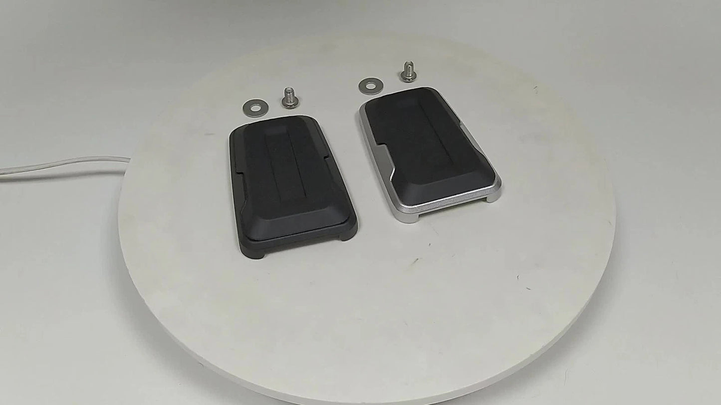 Silver Non-Slip Gas Brake Foot Pedal Pad Cover for Harley CVO Street