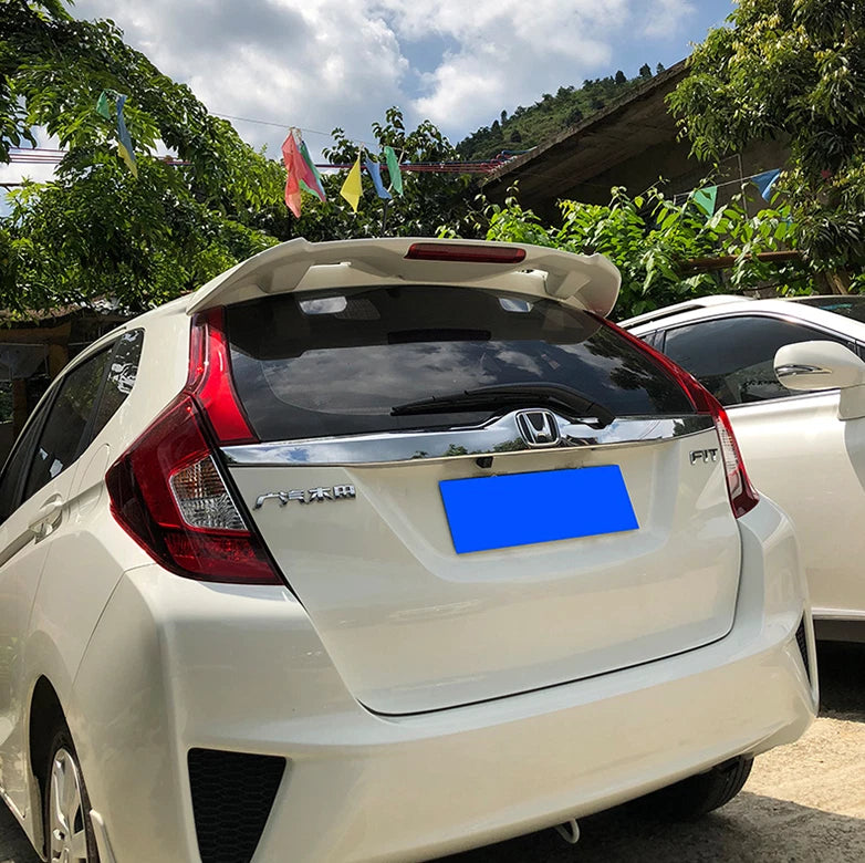 RS Style Spoiler Wing for Honda Fit Jazz Hatchback 2014-2019 with Light