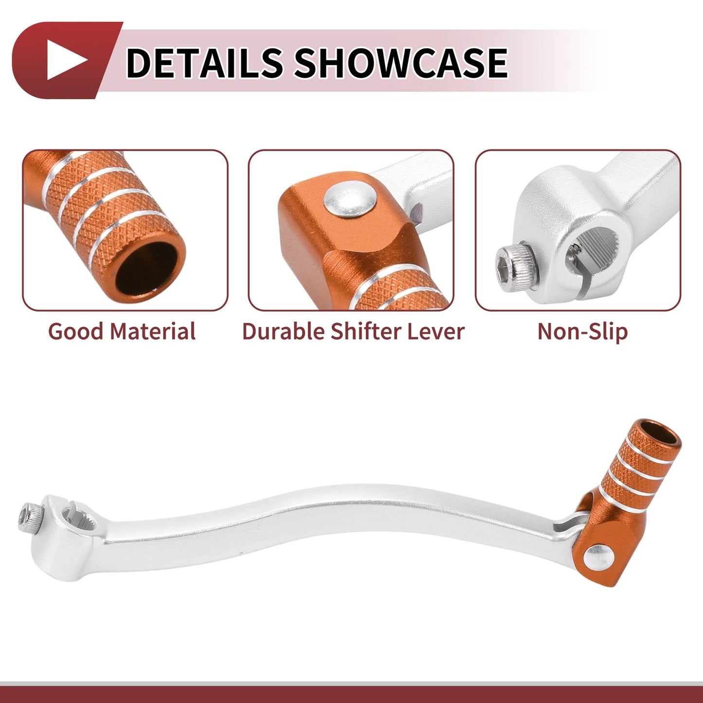 Folding Shifter Lever Orange for Kayo T6