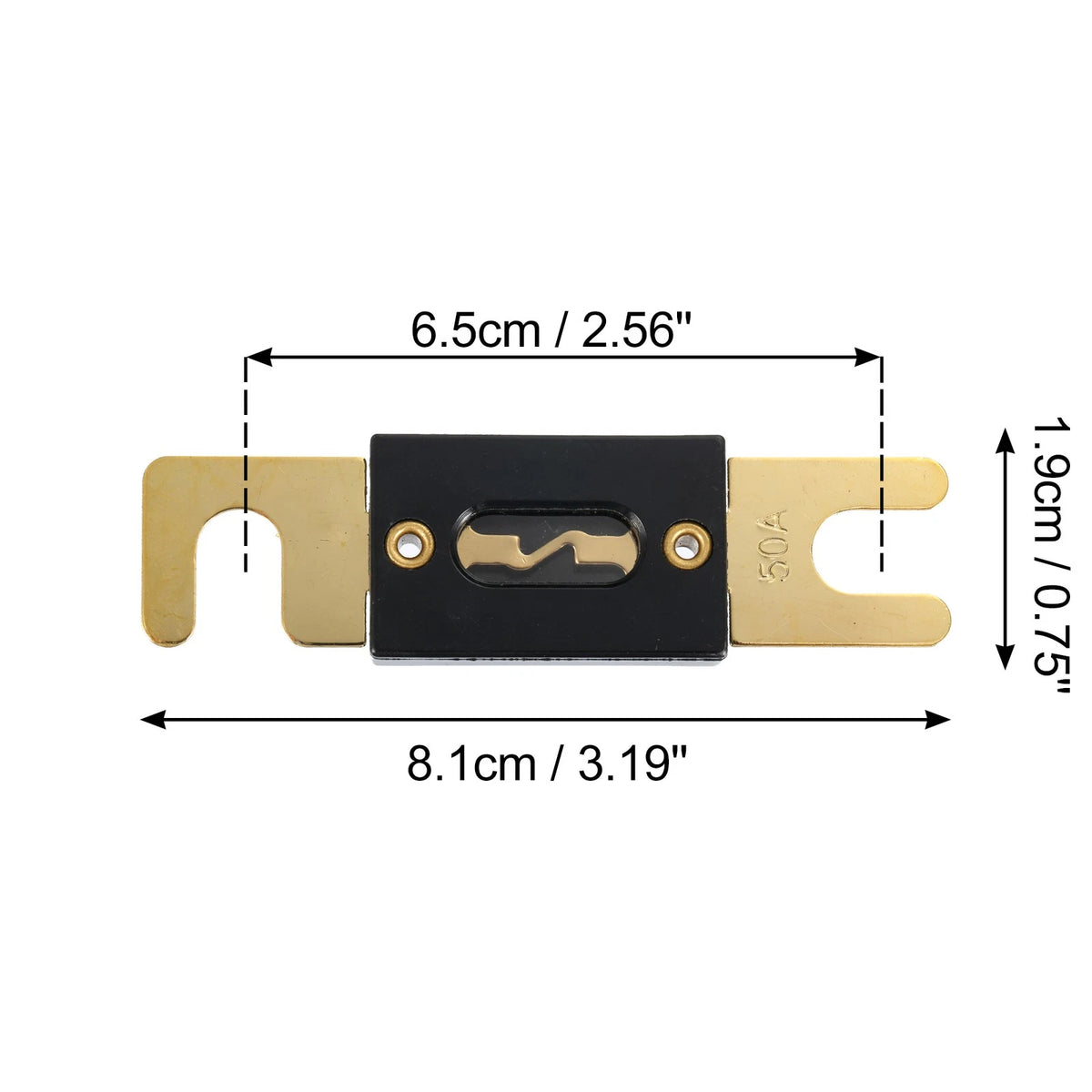 50A ANL Fuse for Car Truck Motorcycle Boat Audio CDs