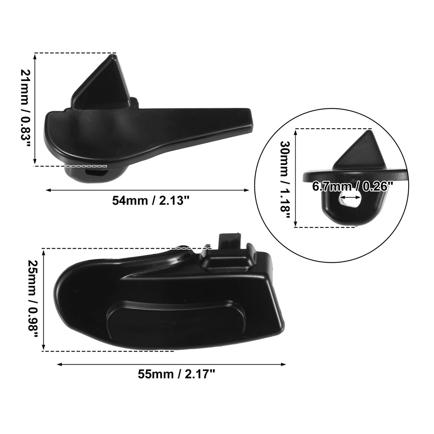 5 x Sets Tire Demount Head Plastic Insert 2.13x0.83x1.18 for Motorcycle