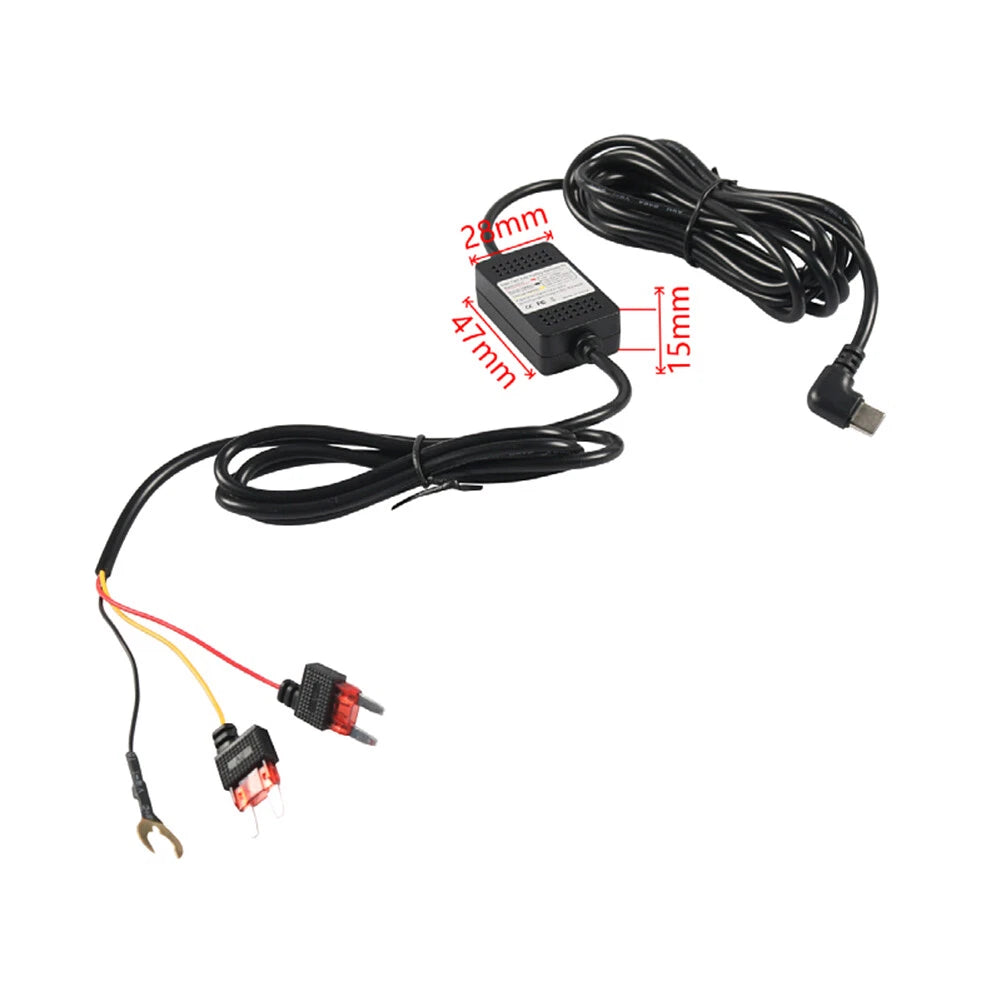 Universal Type C Hardwire Kit 12/24V to 5V for Car DVR