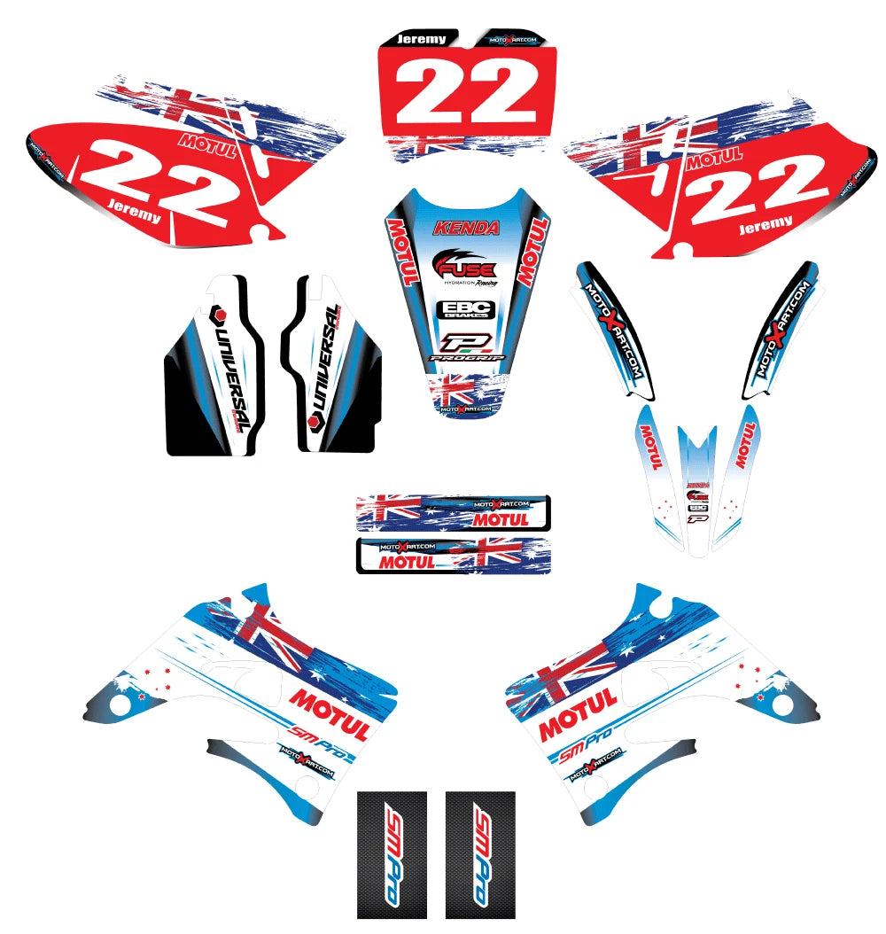 Custom Graphic Kit - AUSSIE PRIDE for TM 125 250 300 400 (2004-2007)
