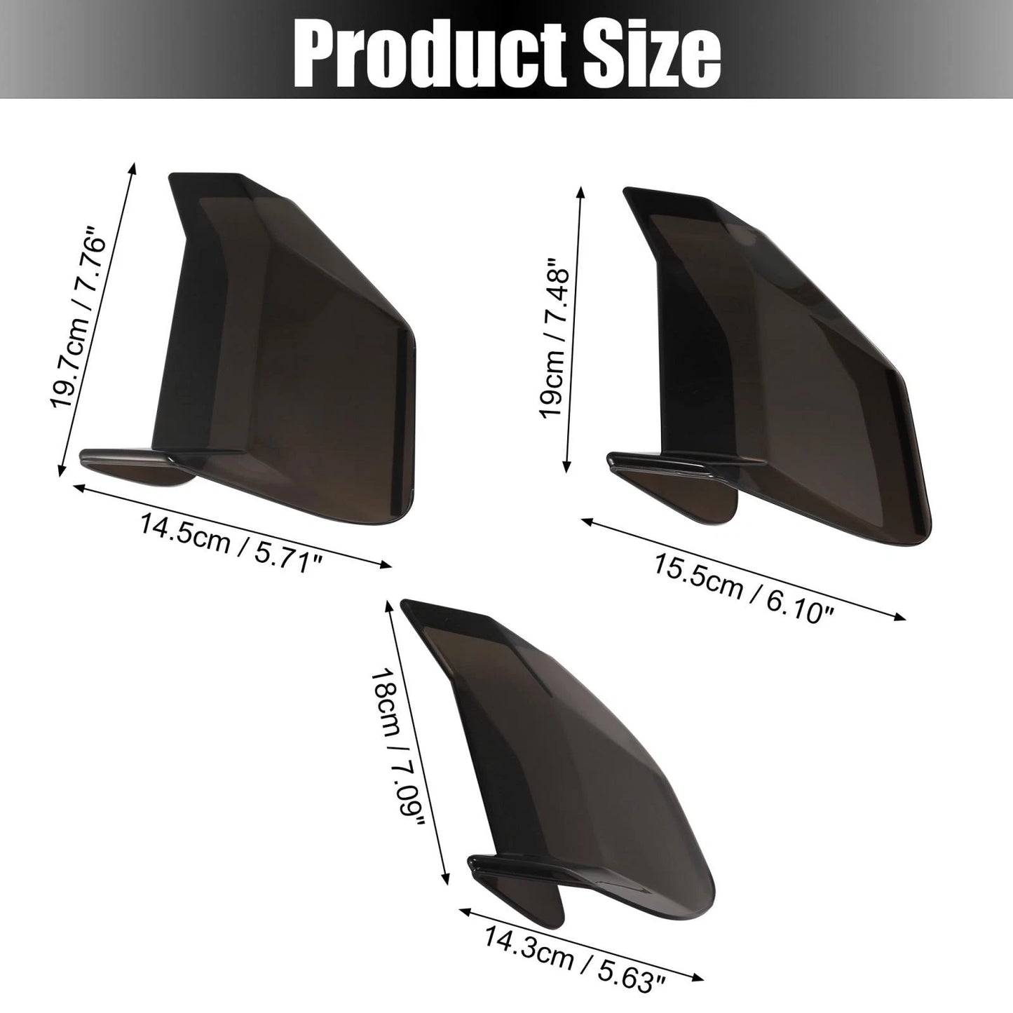 Tail Light Lamp Cover Trim for Ford Mustang (2018-2021) Black Bezels