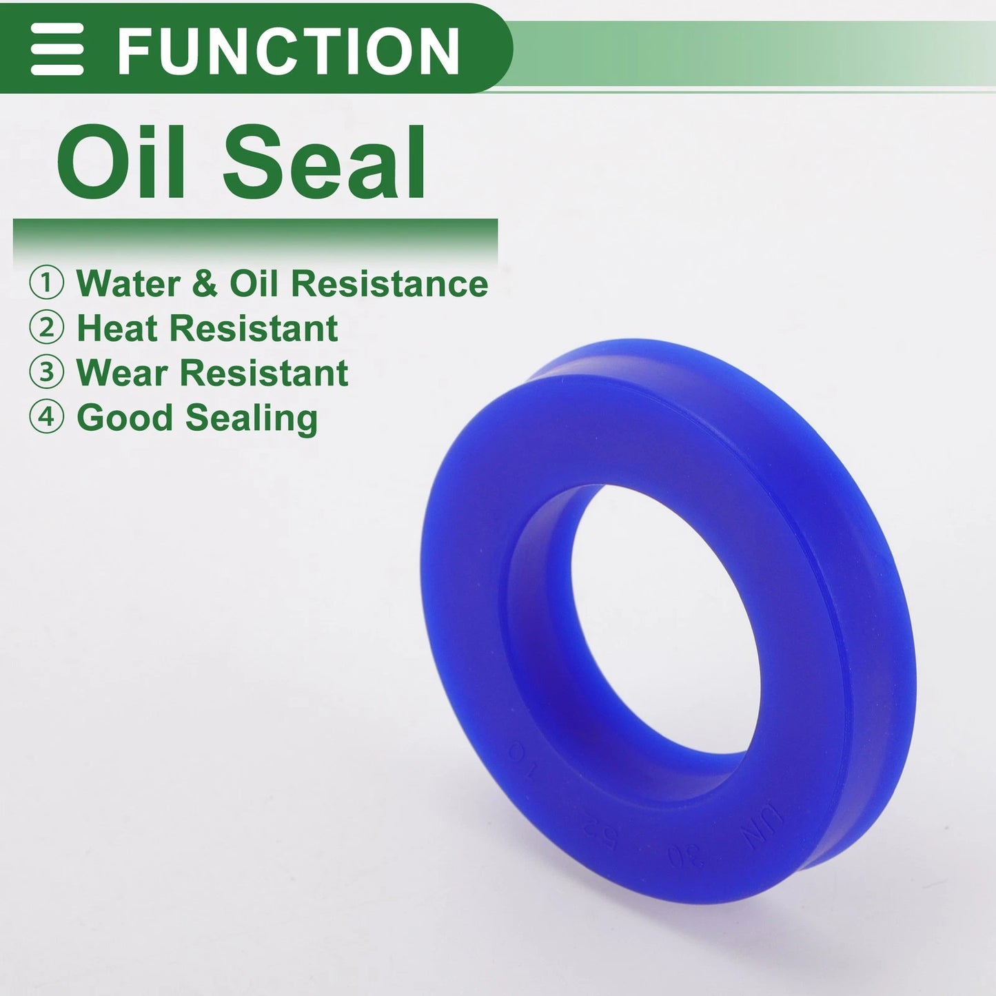 Oil Seal Rotary Shaft Seal TPU 30x52x10mm High-Pressure Blue 5 Pcs
