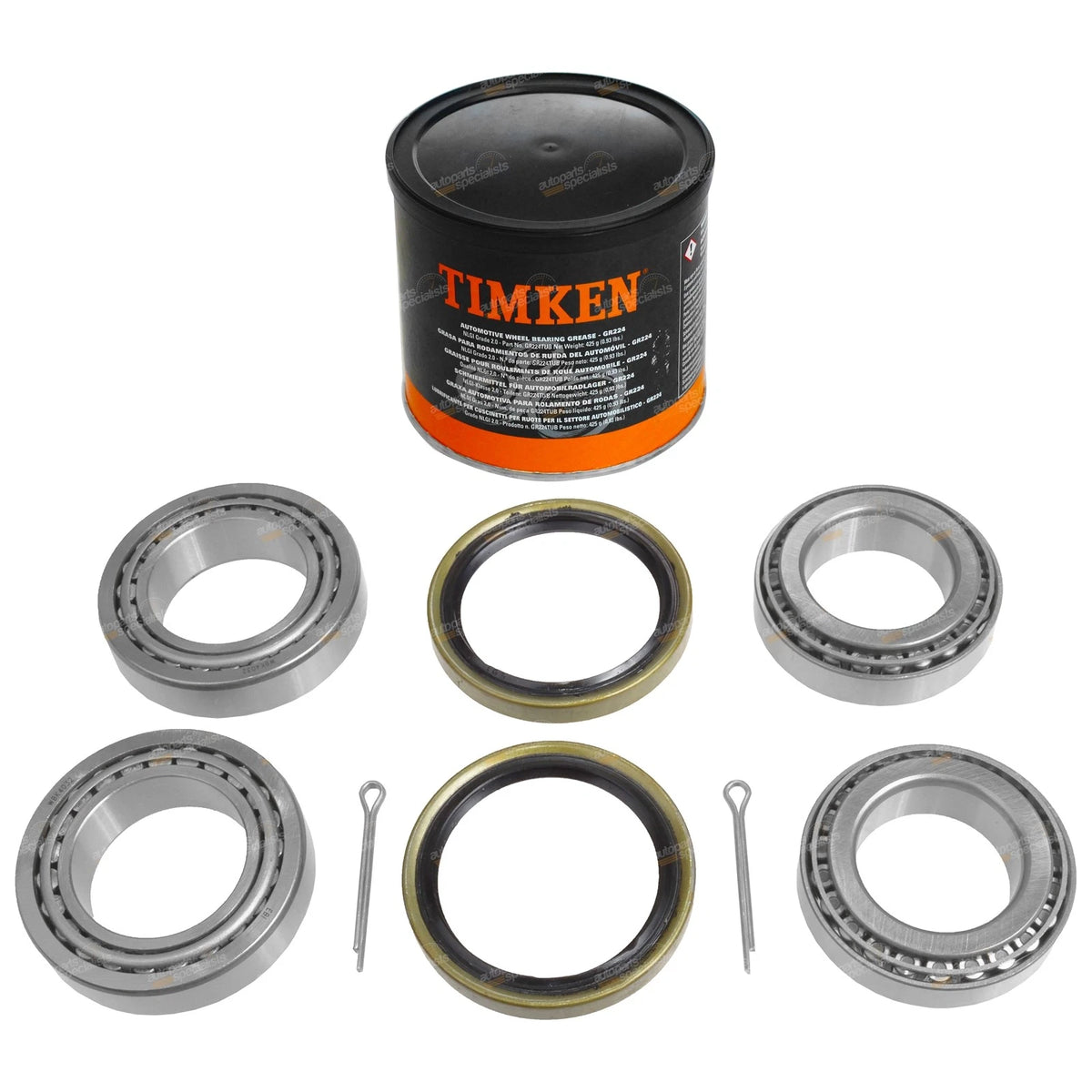 Front Wheel Bearing Kits + Grease for Isuzu MU-X UC 4JJ1-TCX (2013-2020)