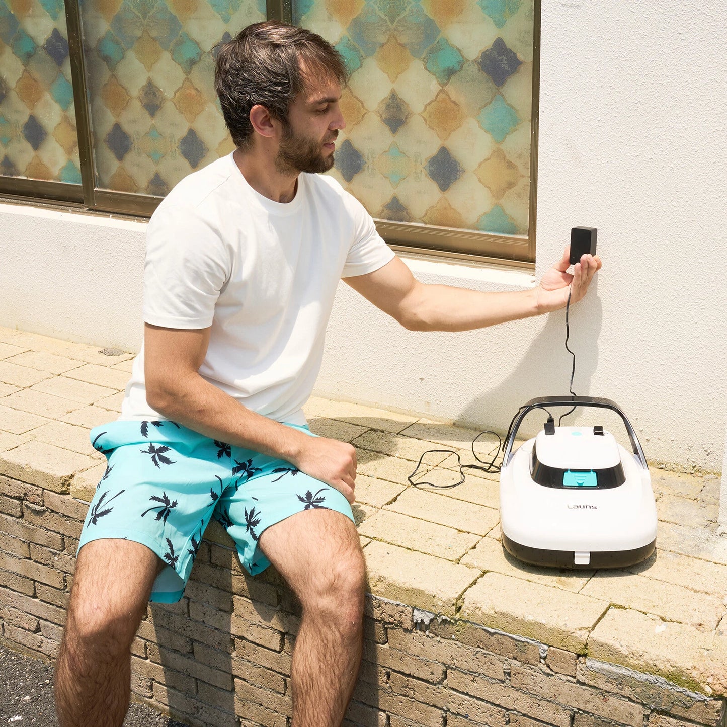 Cordless Pool Vacuum Robotic Cleaner for All Pools - Automatic, Self-Parking