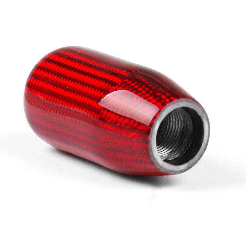 73mm Red Carbon Fiber Gear Shift Knob for Car Shifter M8 M10 M12