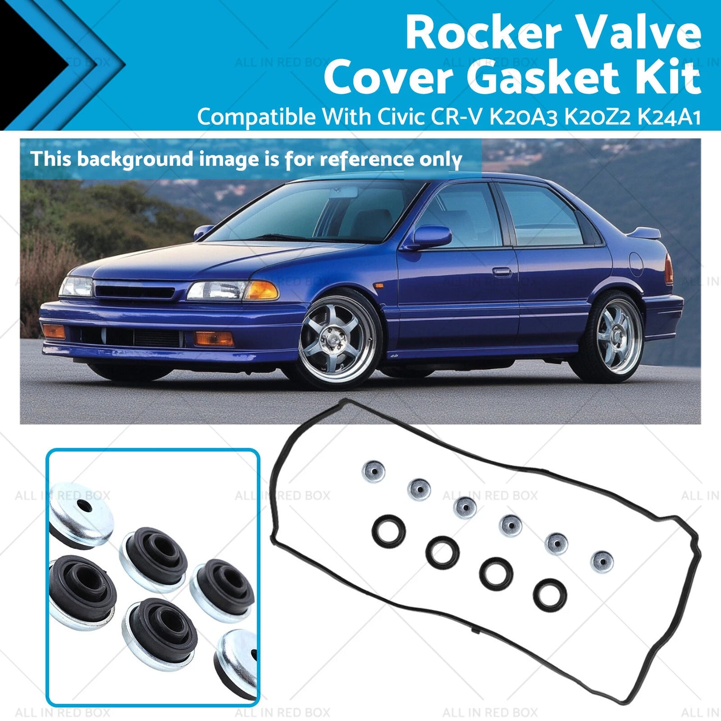 Rocker Valve Cover Gasket for Honda Accord CL9 CM5 K24A 2.4L (2003-2007)