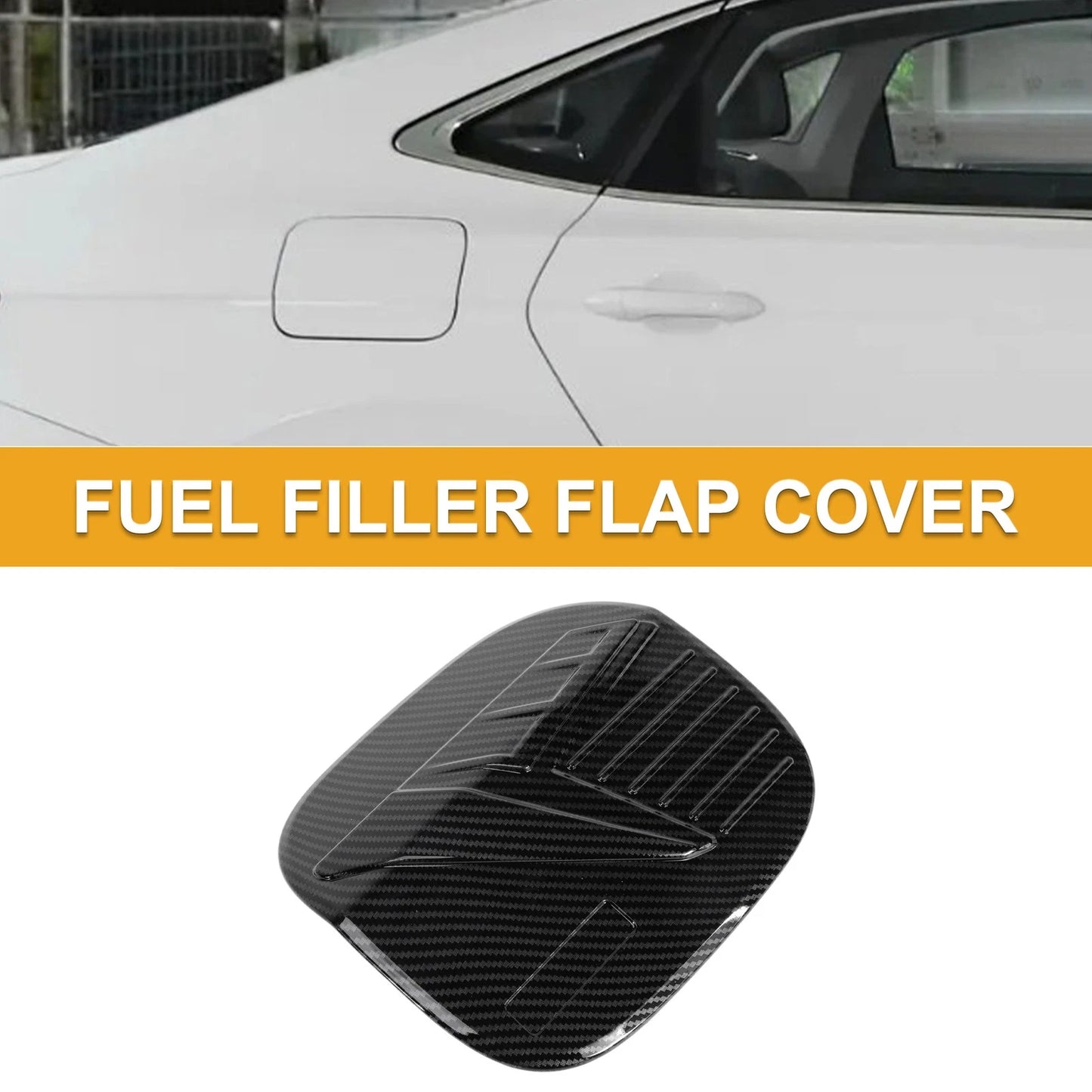 Fuel Tank Door Cap for Mazda CX-50 2023-2025 Carbon Fiber Black