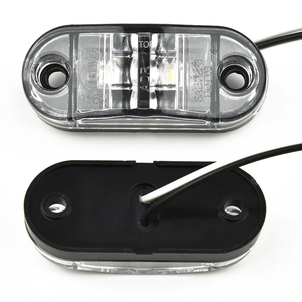1W LED White Side Marker Light for Car/Truck/Trailer/Boat 10-30V IP65