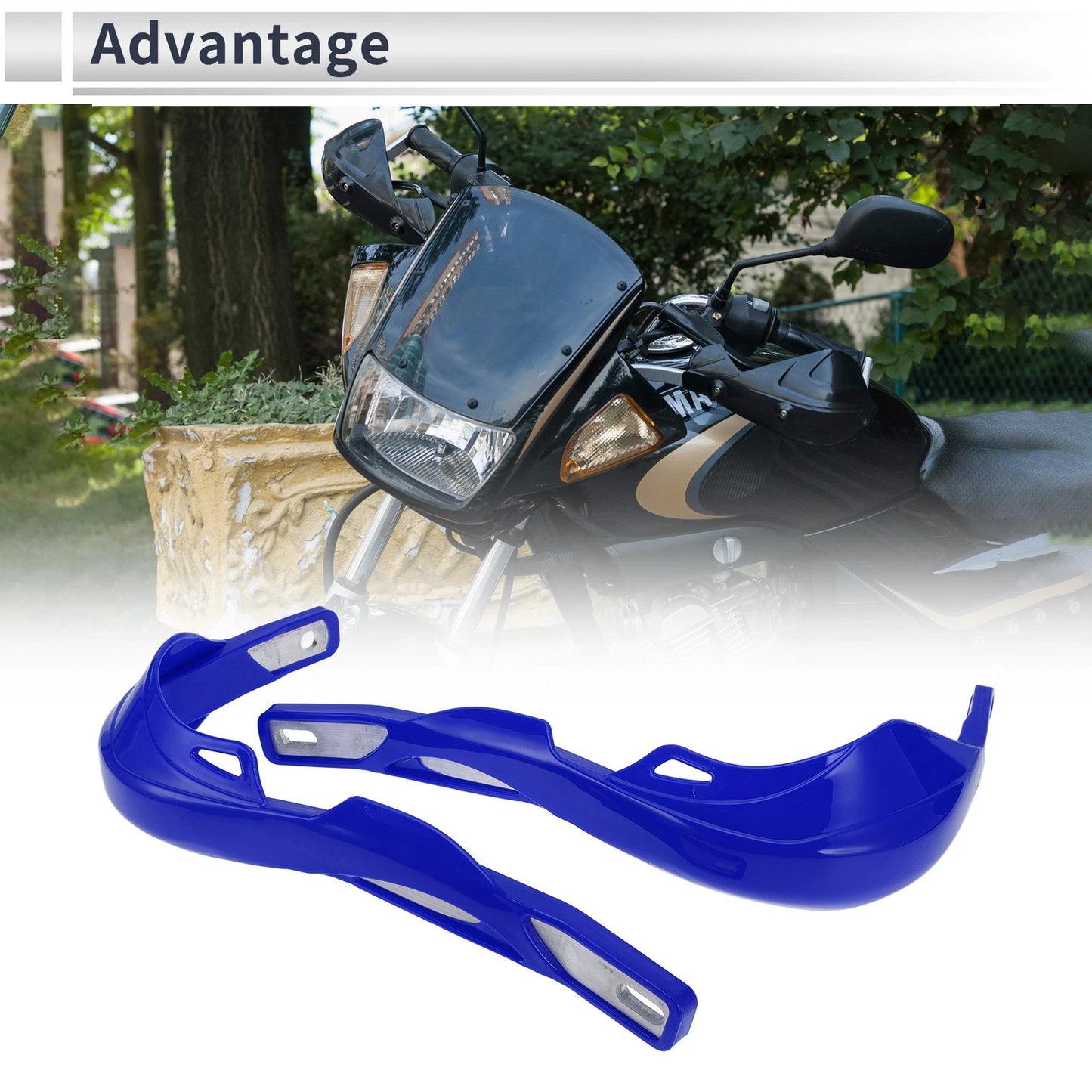 Universal Hand Guard / 1 Set / Knuckle Protector Blue for Motorcycles