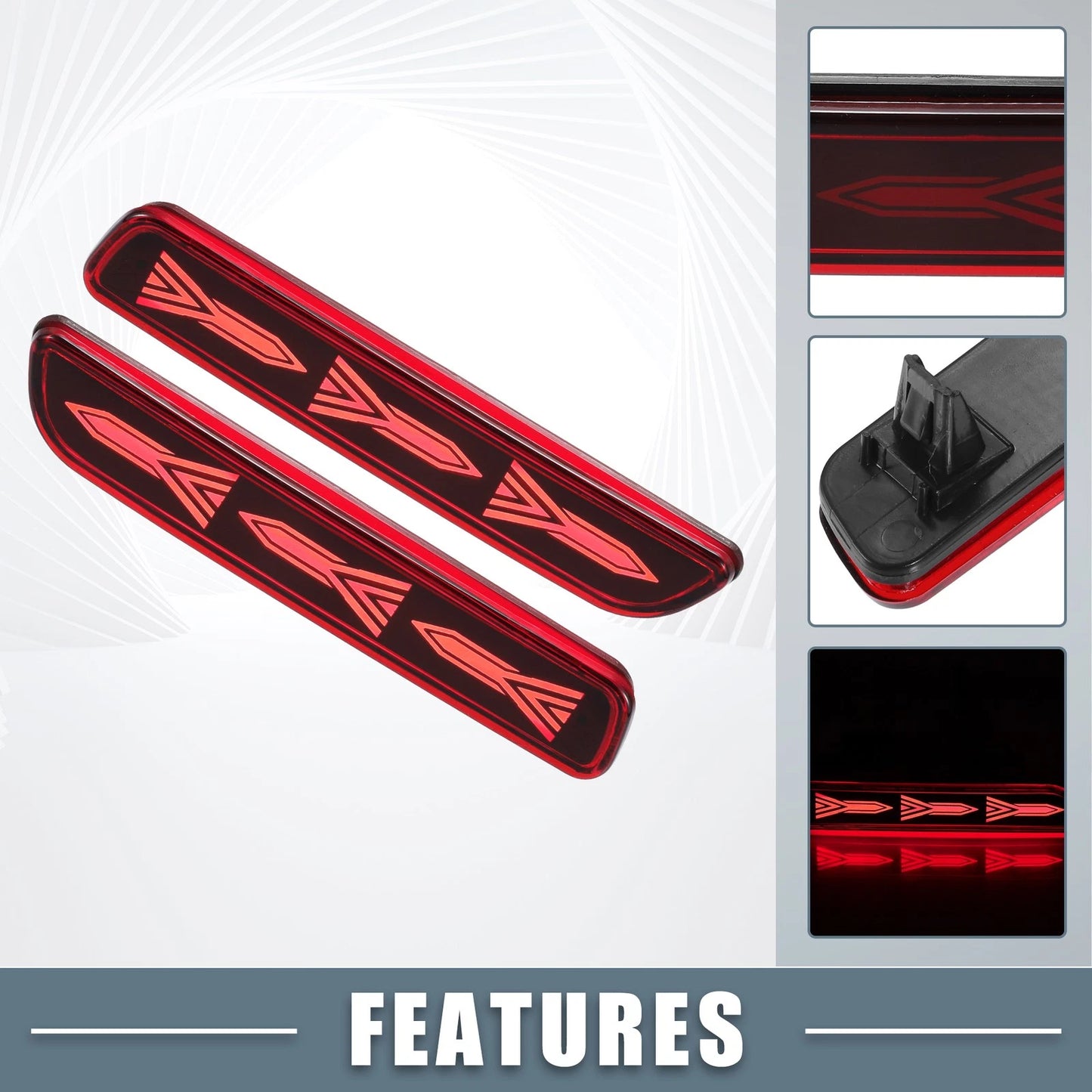 LED Rear Bumper Fog Tail Light Red Lens for Suzuki Ciaz (2015-2022)