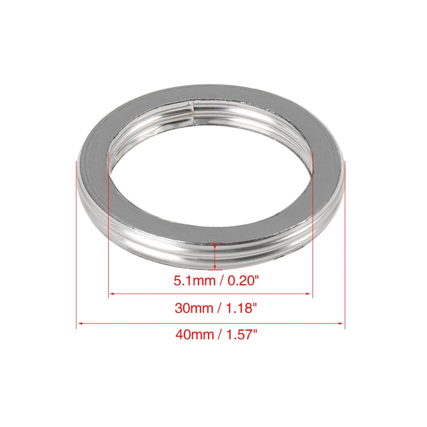 30mm ID 40mm OD Motorcycle Exhaust Muffler Gasket O Rings for Honda CG125