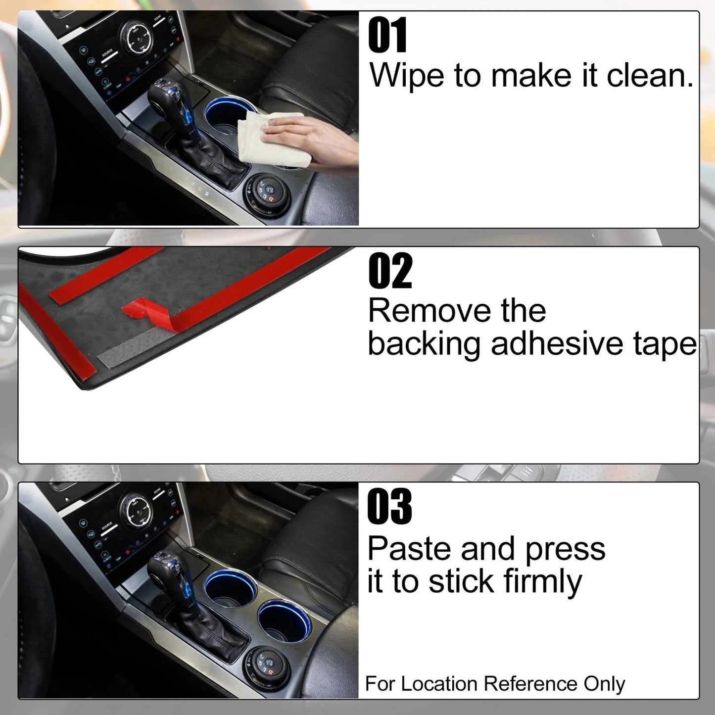 Center Console Gear Shift Panel Trim Cover for Ford Bronco (2021-2023)