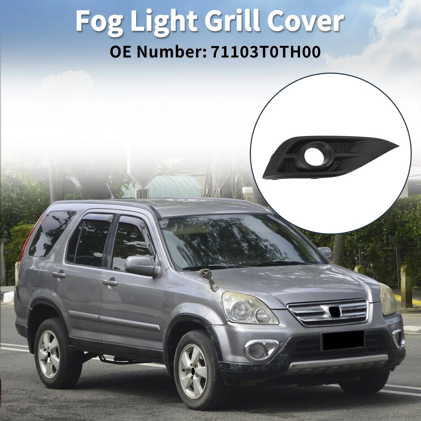 Front Right Fog Light Grill for Honda CRV (2012-2014)