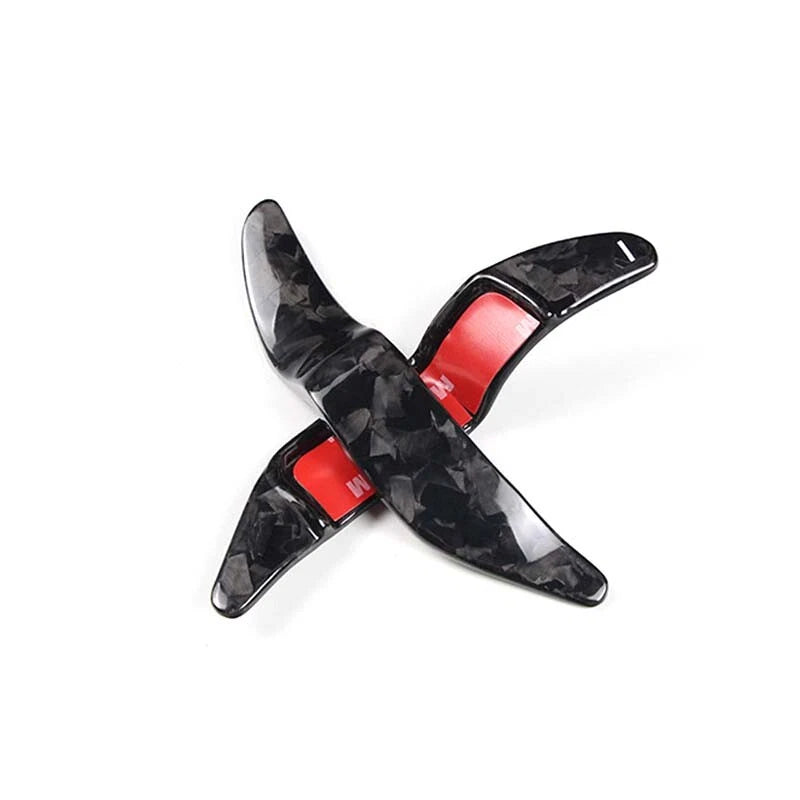 Carbon Fiber Steering Wheel Shifter Paddle Fit For Mini Cooper R55 LCI R56 LCI