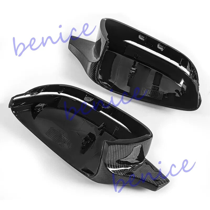 2X Carbon Fiber Side Mirror Replace Cover Caps for BMW G20 G28 G22 G30 G38 G32