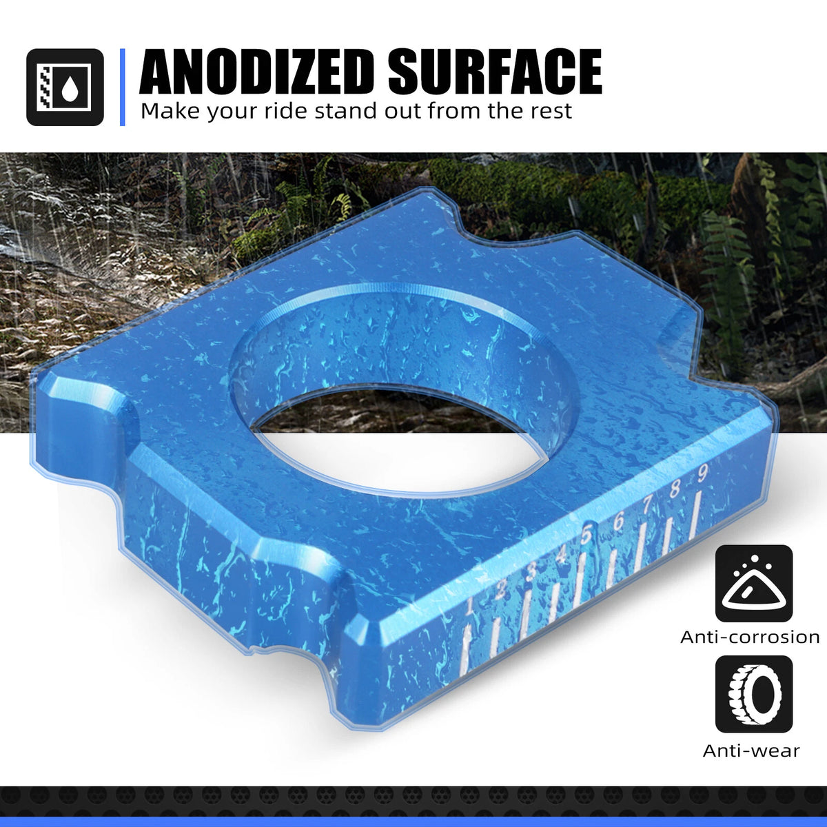 CNC Billet Rear Axle Blocks for Yamaha YZ250F YZ450F (2012-2023)