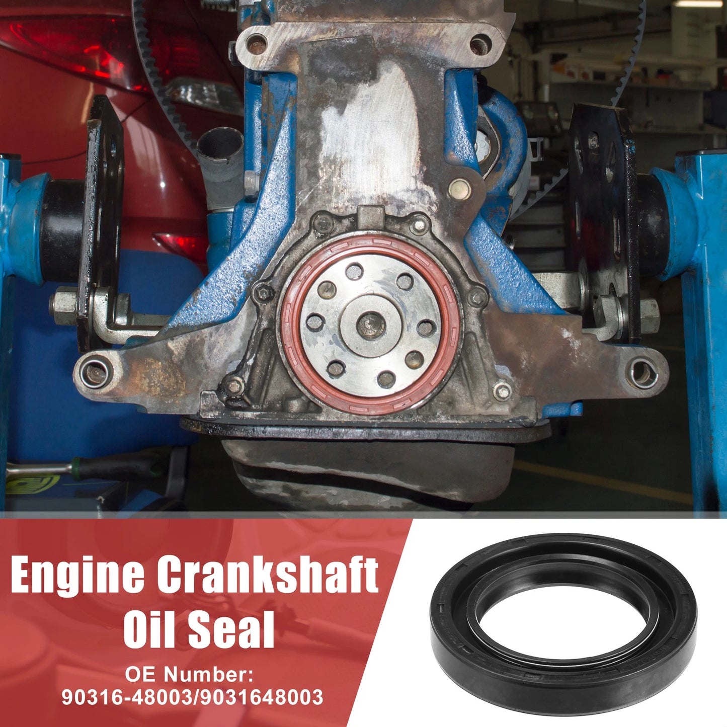2 x Engine Crankshaft Oil Seals for Toyota Land Cruiser (1984-1988)