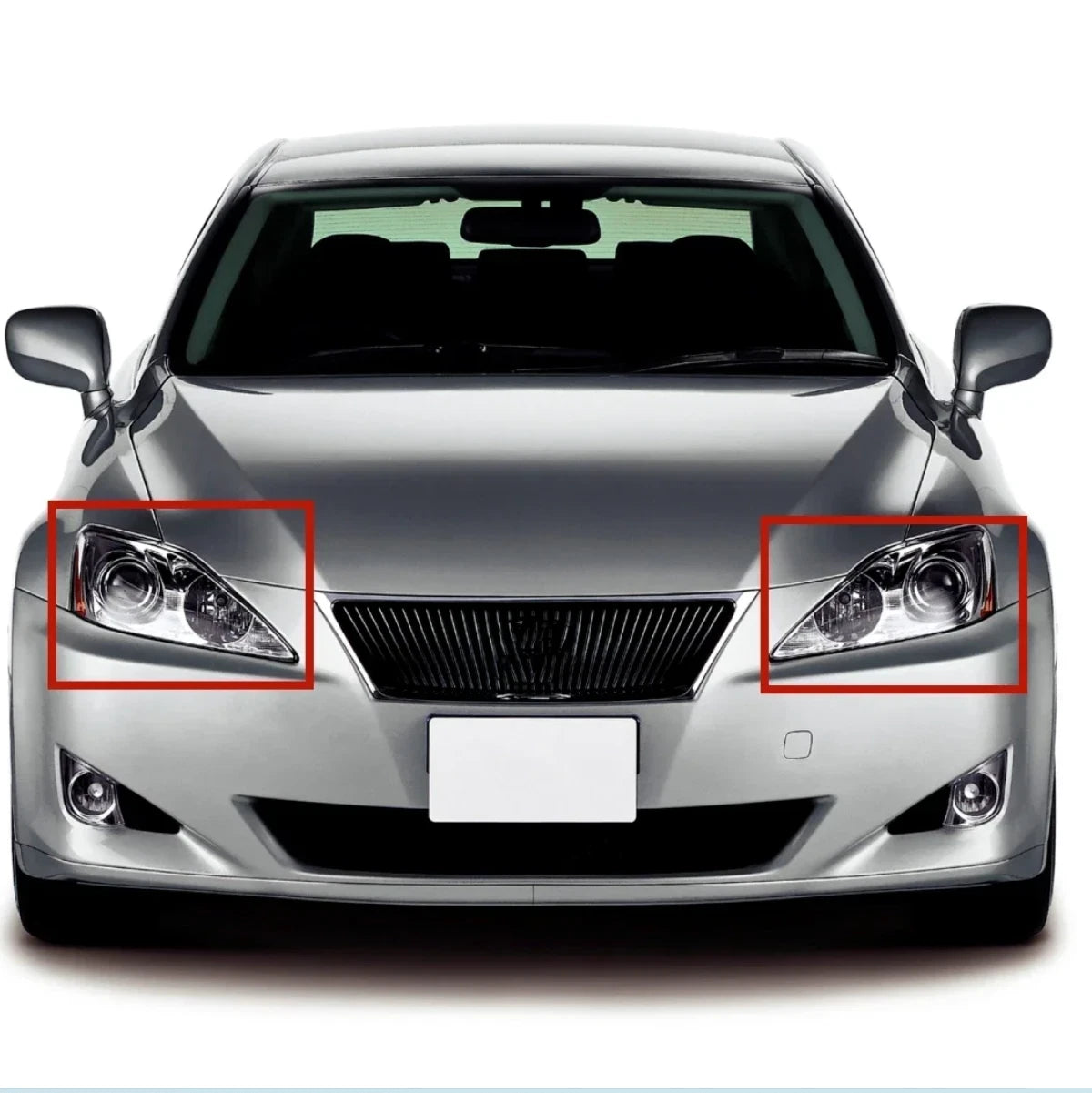 2x Front Headlight Lens Shell Cover for Lexus IS250 IS300 IS350 (2006–2012)